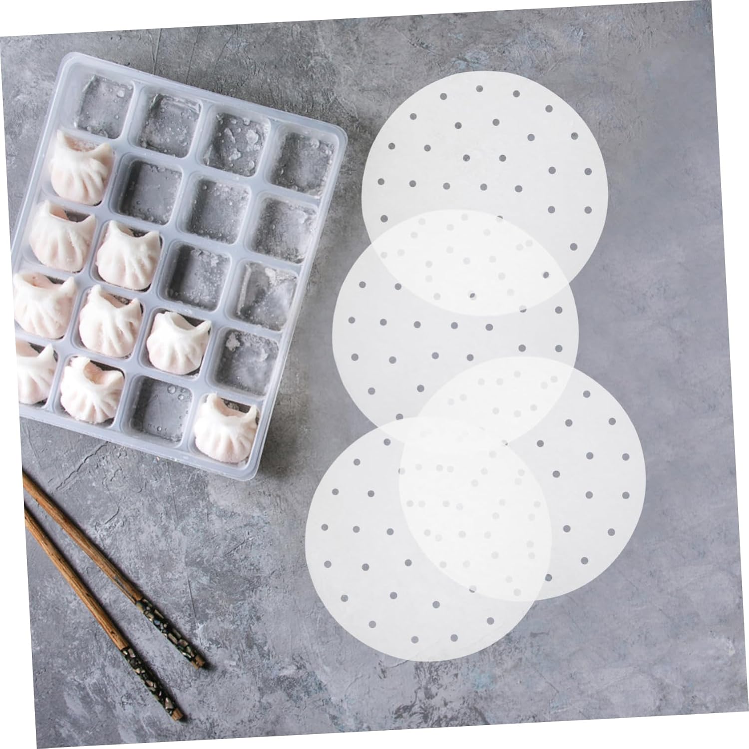 100pcs round Air Fryer Food Liner for Steamer Basket Xmas