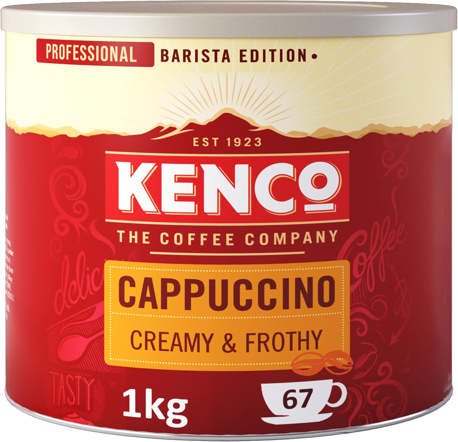 Cappuccino Instant Coffee 1kg - Tin 1kg (Pack of 1)