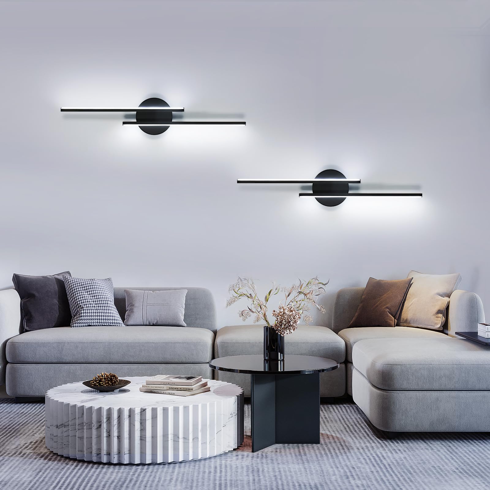 Mckalen LED Wall Light Indoor 60CM, 24W 2700LM Sconce Lights Led Long - Image 3