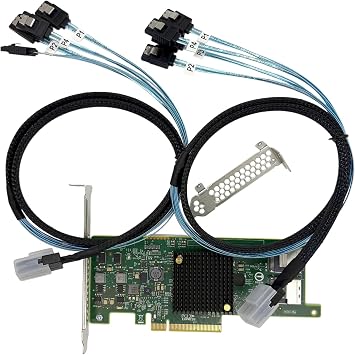 LSI SAS2308 9207-8i HBA Card 6Gbs SAS SATA PCI-E 3.0 HBA LSI FWP20 IT Mode Expander Card ZFS FreeNAS unRAID+ 2 * SFF-8087-4* SATA Cable