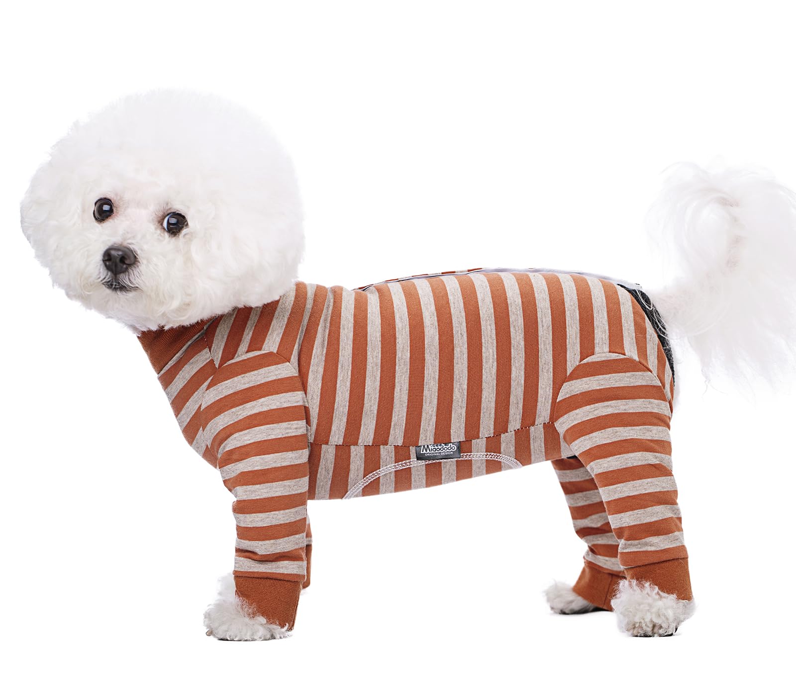 BT Bear Dog Recovery Suit,Elastic Puppy Small Dogs After Surgery Onesie Protect Joints Anti Licking for Female Male Dogs,Pets Pajamas PJS Bodysuit for Cats Small Medium Dogs,Orange XXL
