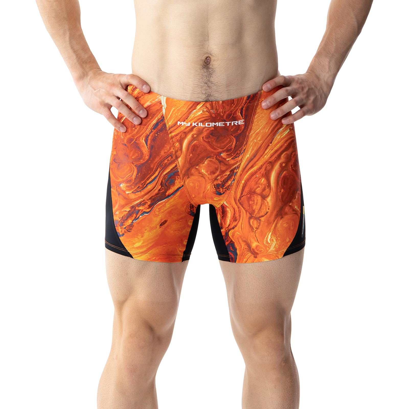 MY KILOMETRE Bañador Boxer con Cordón para Hombre - Corta Jammer de Natación Competición Profesional con Secado Rápido, Larga Duración y Resistente al Cloro