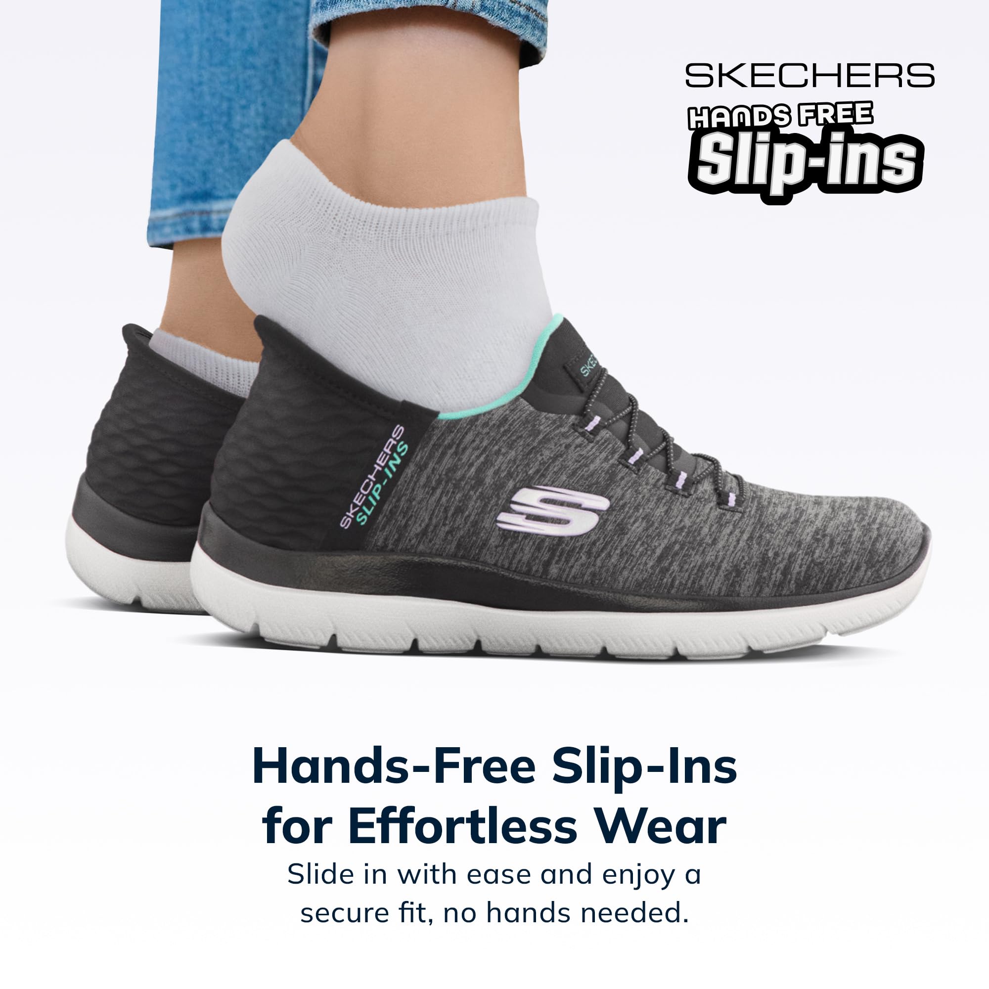 Skechers Women's Summits Dazzling Haze Hands Free Slip In Sneakers