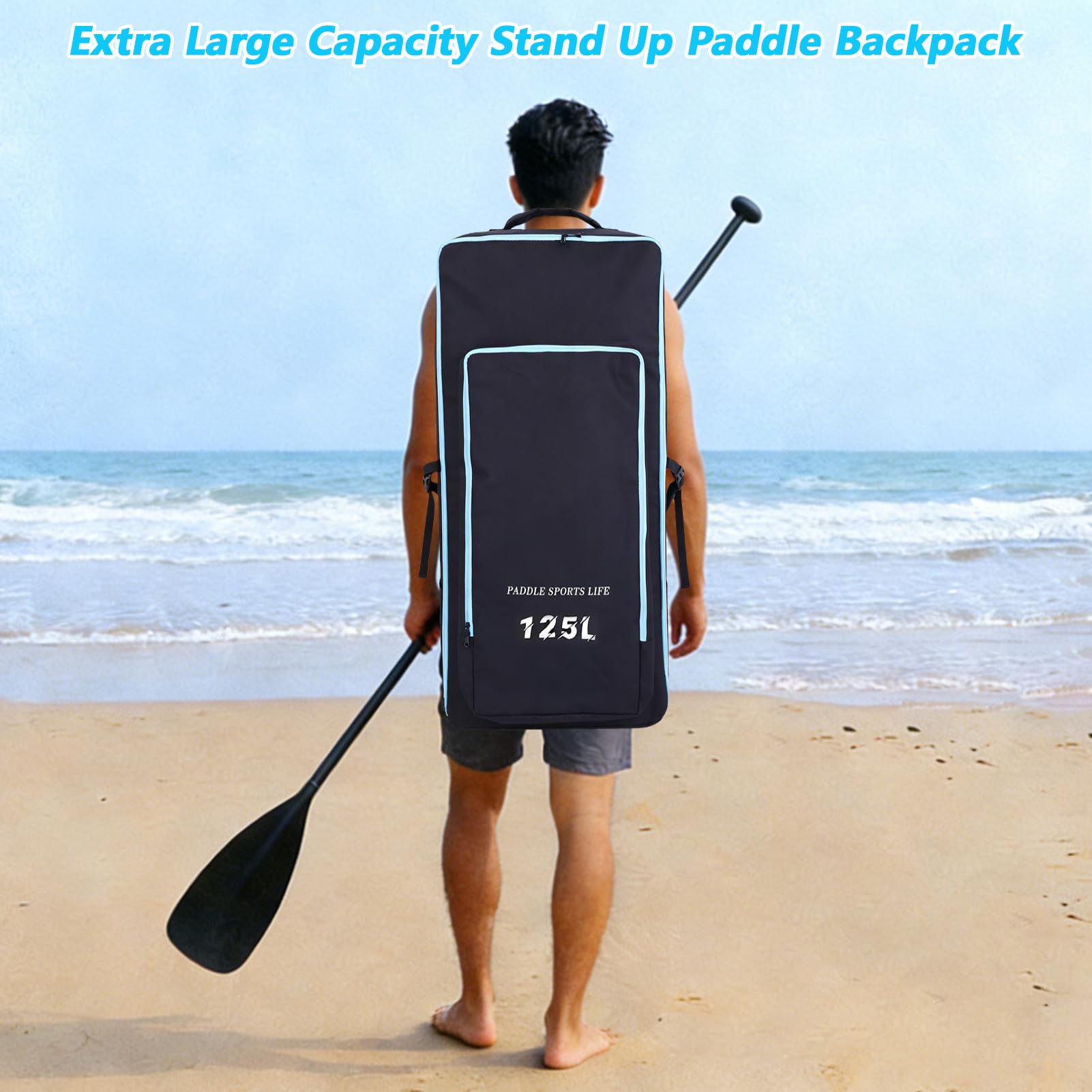 Sac à dos de Paddle Board de Grande capacité Sac à dos Stand Up Paddle avec Conception Facile Accès pour Équipement d'Aventure En Plein Air Tissu Oxford Voyage Léger