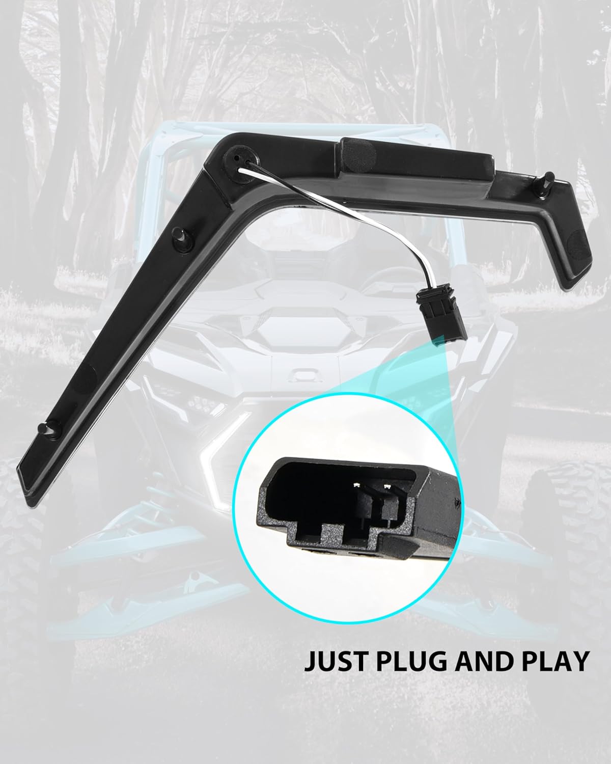 Fang Accent Lights for 2025 Polaris RZR PRO XP/R/S Accessories, LED IP67 Grill Lamps Signature Lights Street Legal Kits for 2025 RZR PRO (2PCS, Replace #2417278, #2417279)