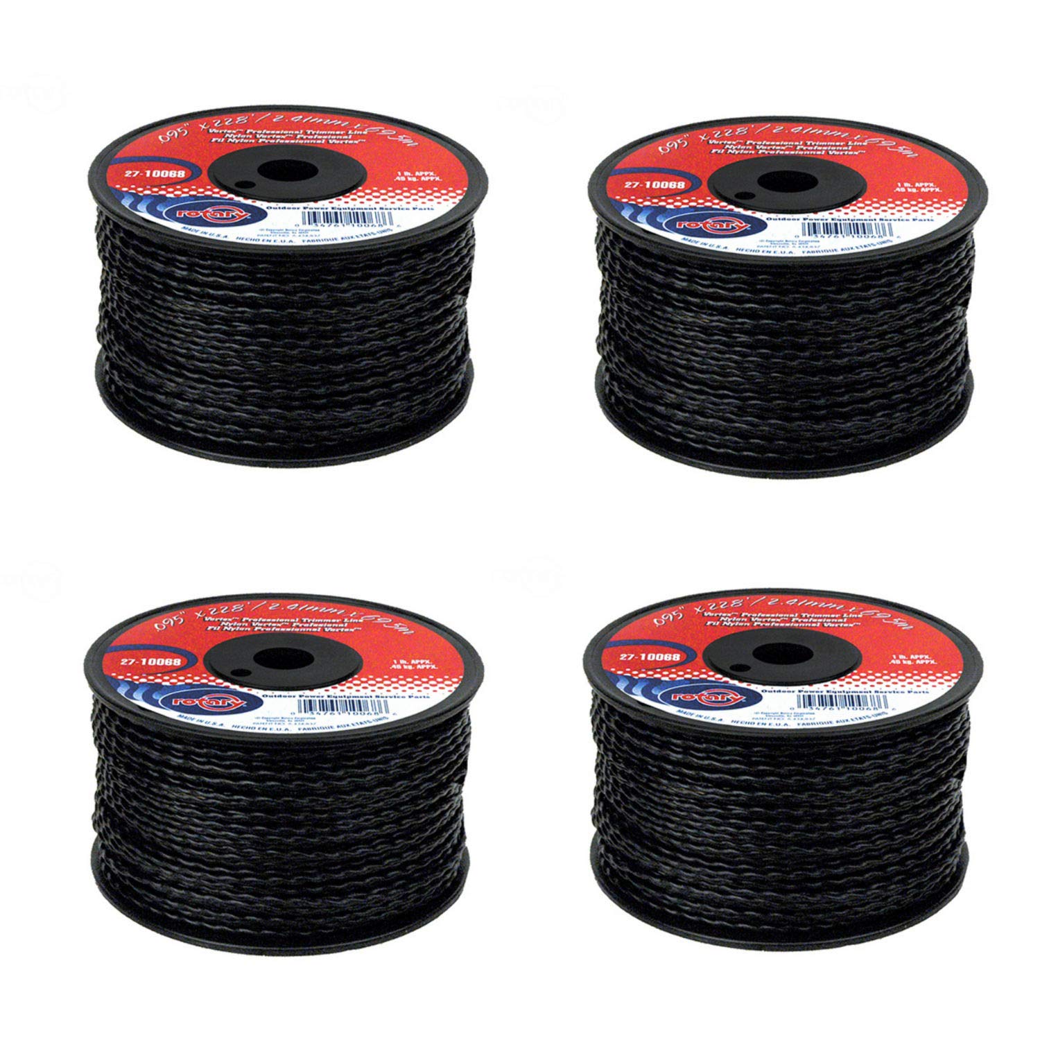 Rotary 10068 Vortex Trimmer Line 4 Pack