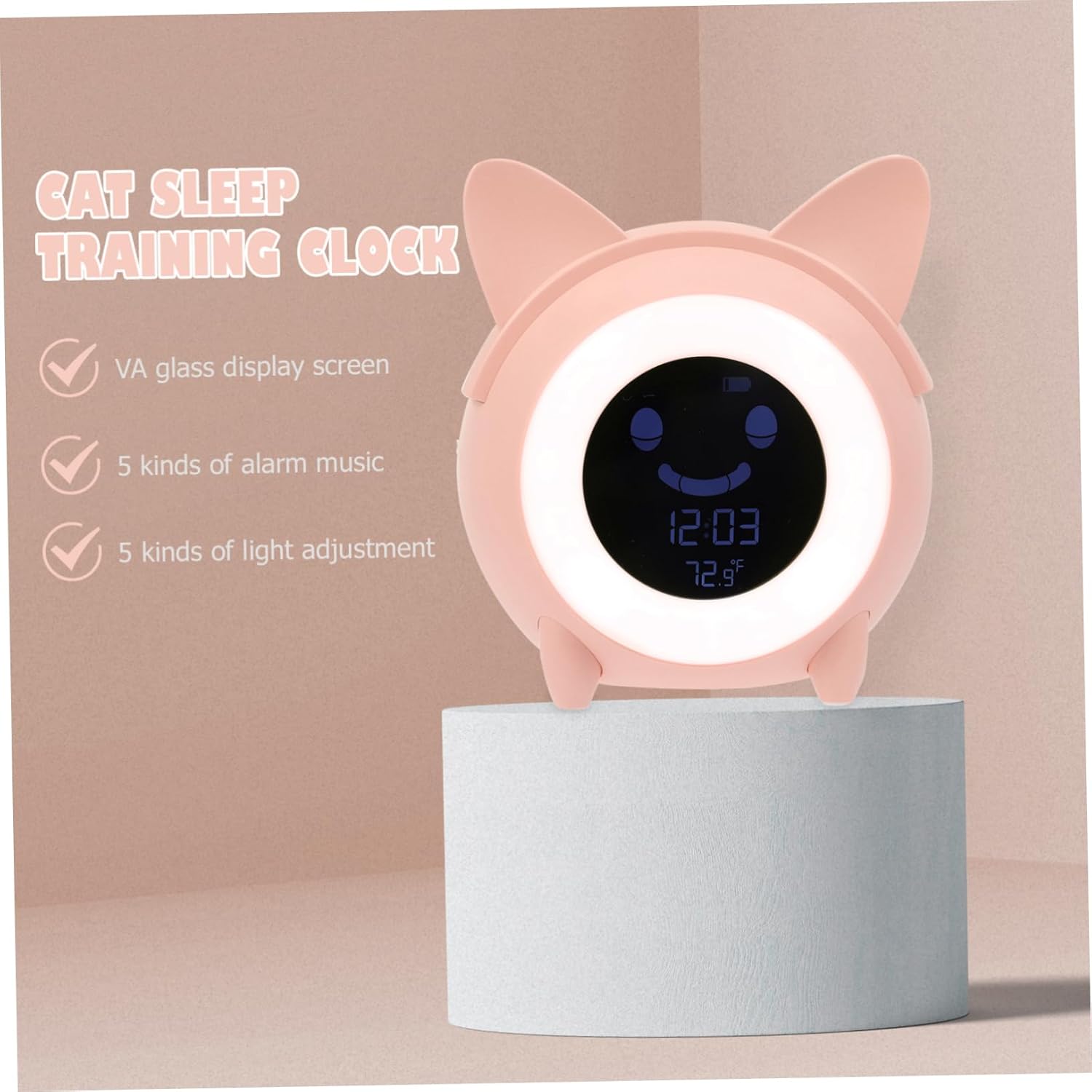 PRETYZOOM Electronic Alarm Clock for Boys and Girls Timer for Boys and Girls Wake Lamp Night Light