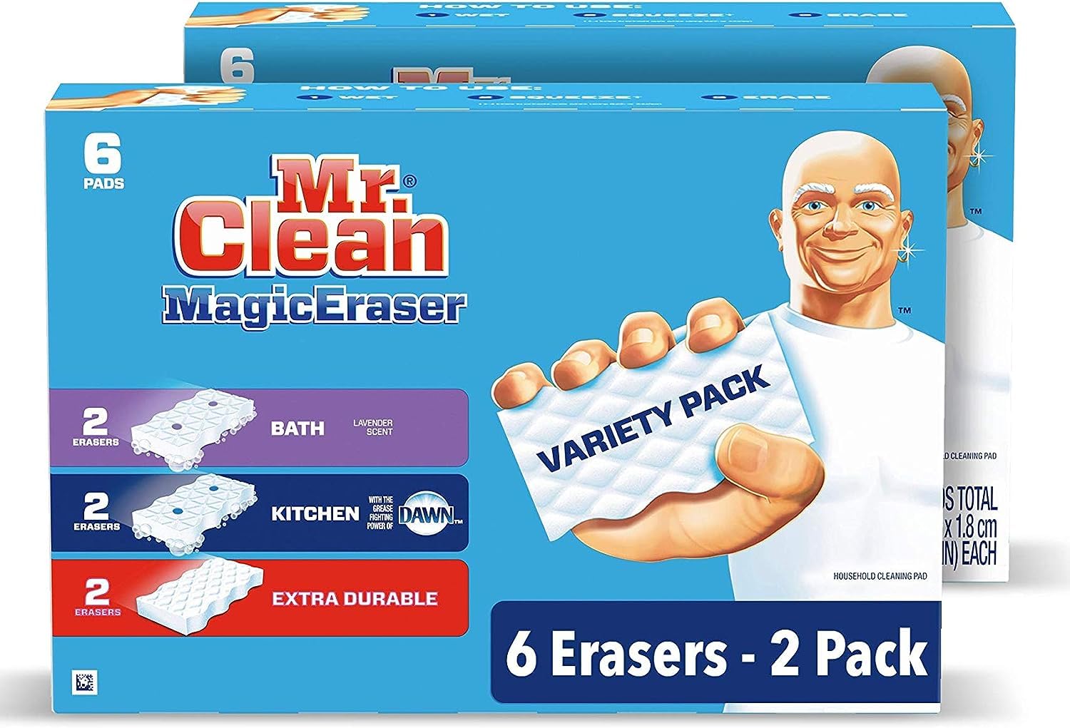 Mr Clean Magic Eraser Variety Pack, Includes Bath, Kitchen, & Extra