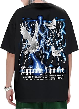 Mens T-Shirts Guys Pigeon Print Tee T-Shirts for menQWEWQE