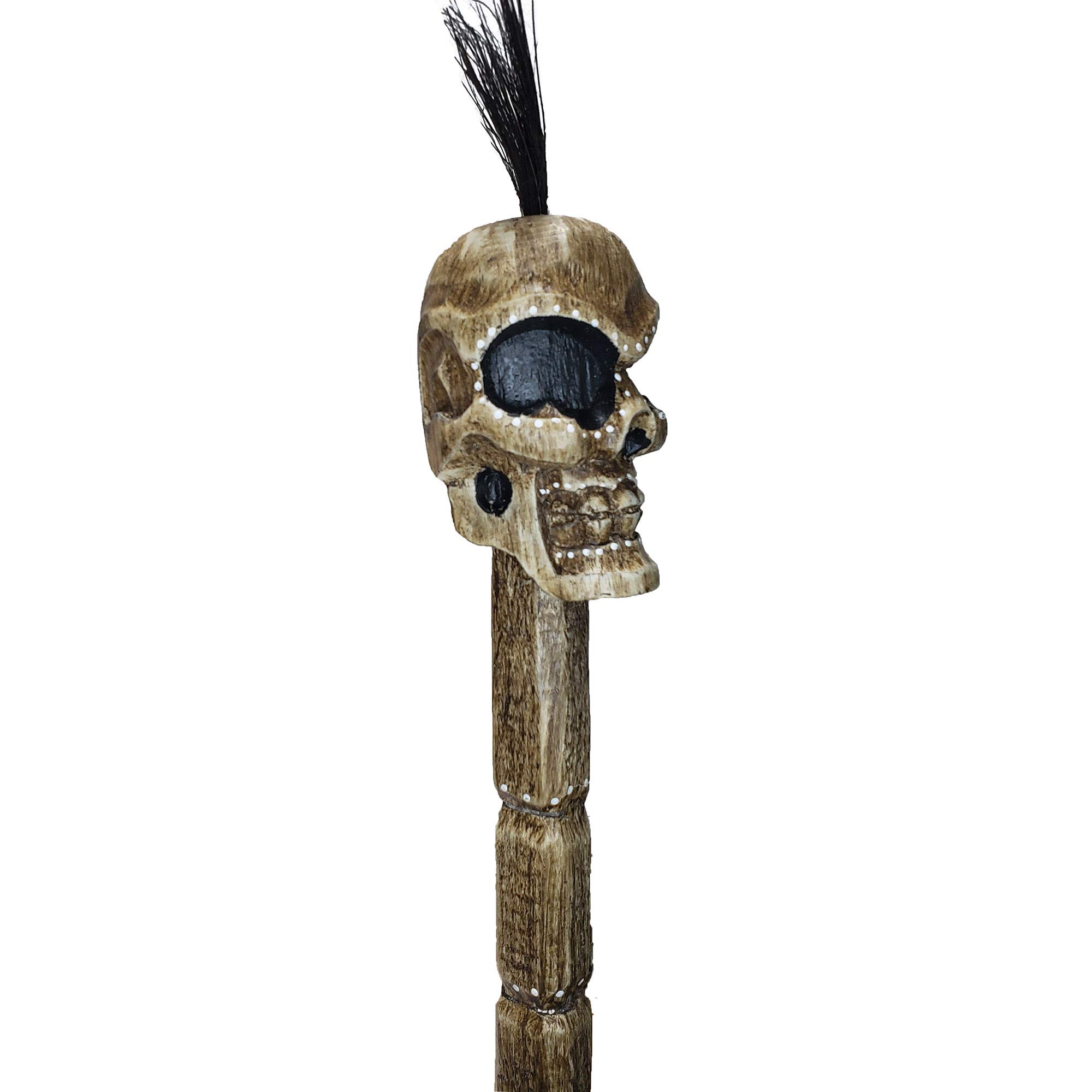 Bastón De Calavera Realista Para Halloween – LED Y Decoración Gótica – Accesorio Para Disfraces Y Fiestas Temáticas