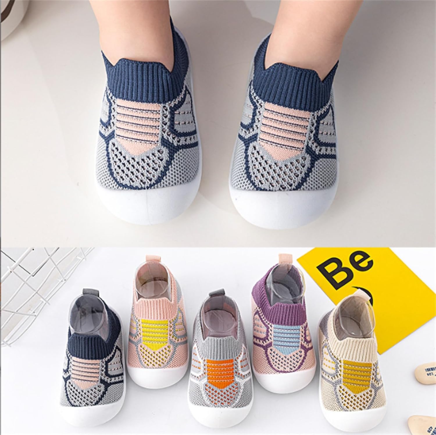 He&Yingmin Baby Shoes Toddler Walking Shoes Infant Sneakers Boy & Girls Non-Slip Tennis Shoes