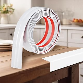 1.6 Inch x 10 Feet Wall Corner Protector Peel and Stick Corner Trim Molding Strip Self Adhesive Wall Edge Protectors Guards for Edge Ceiling, White