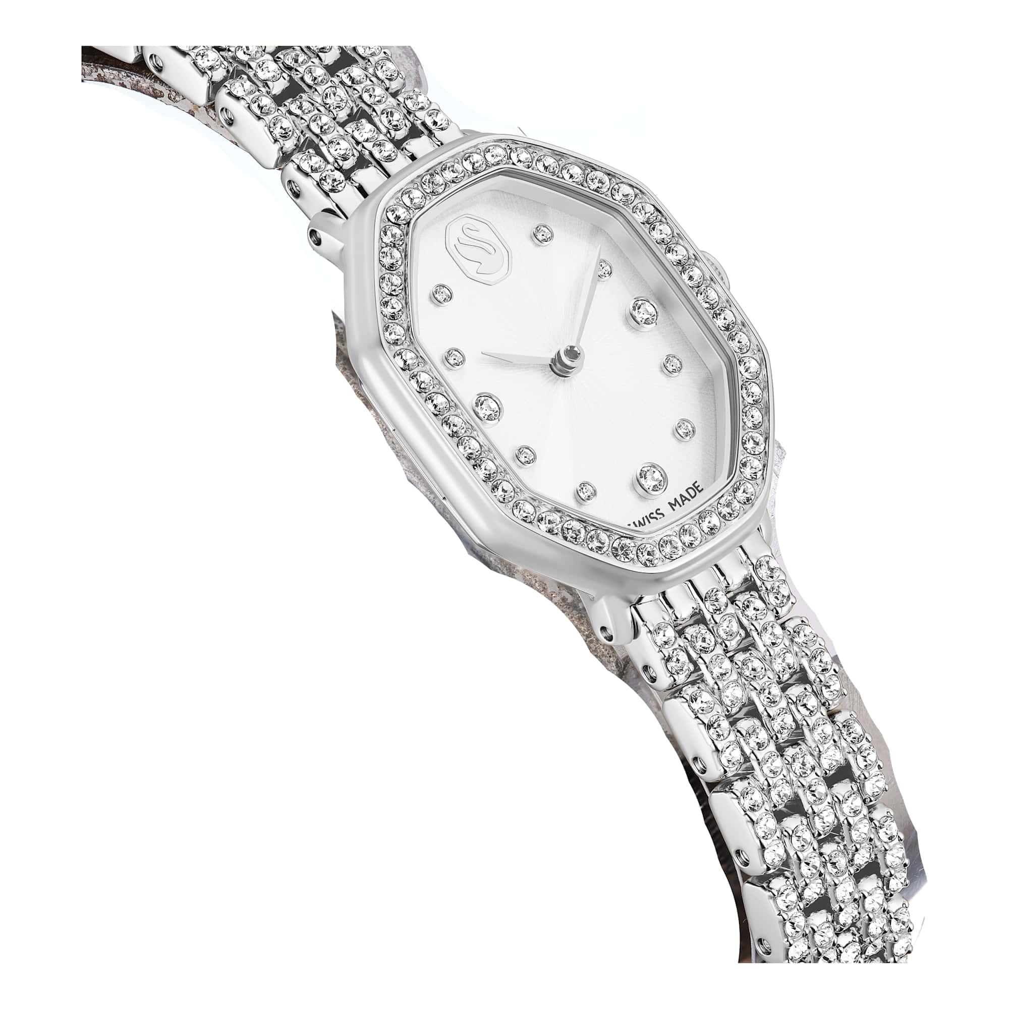 Swarovski Dextera Kollektion Octagon Uhr, Swiss Made, Metal Pracelet
