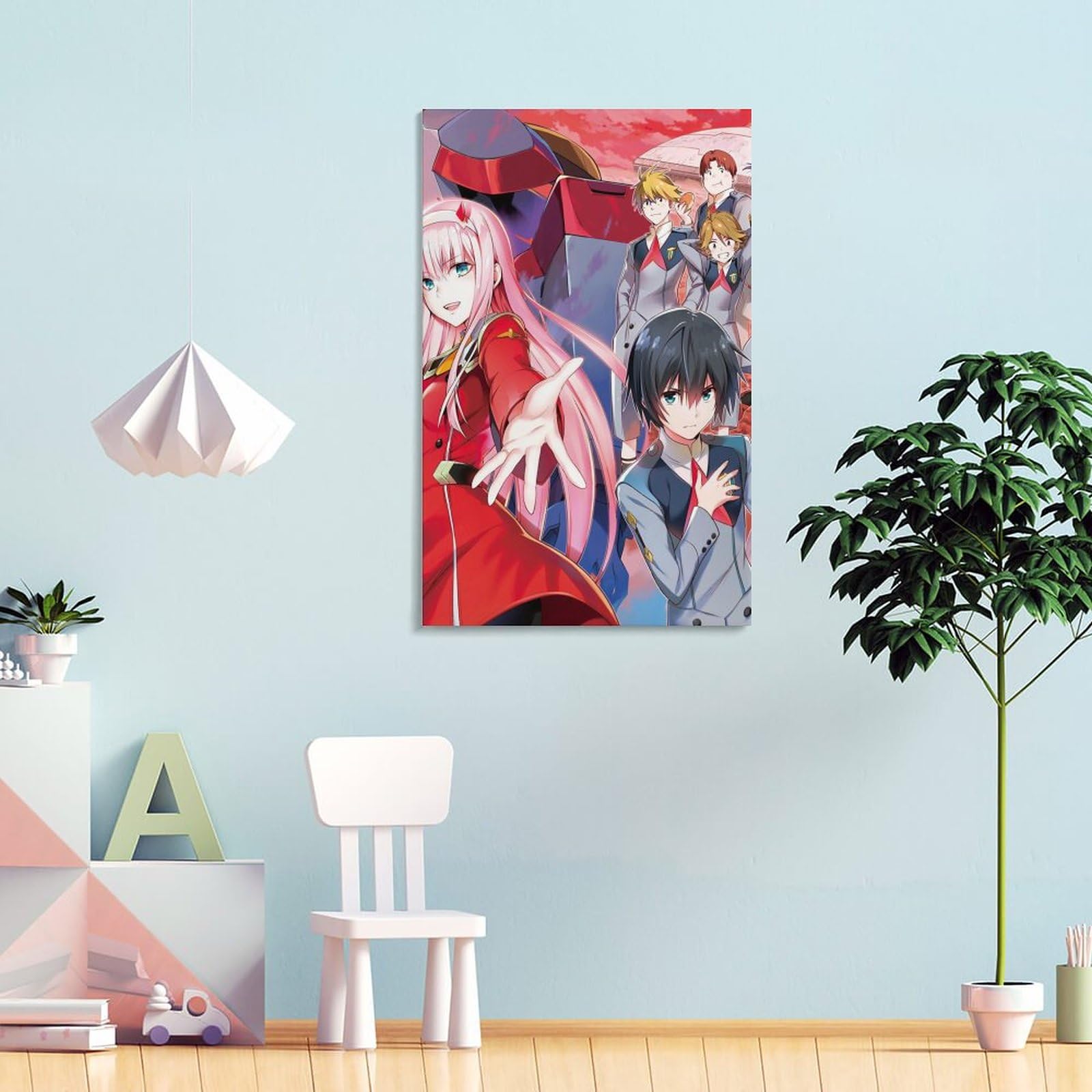Amazon.co.jp: 絵画 ダリフラ ヒロ ゼロツー ポスター 装飾画