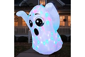 Joiedomi 5 FT Tall Halloween Inflatable Ghost - Festive and Spooky Yard Decoration