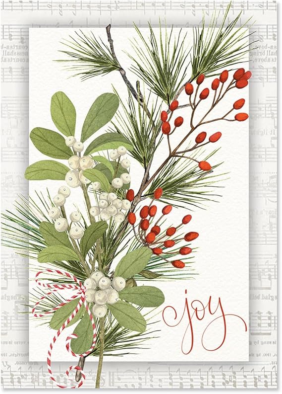Current Christmas Greenery Christmas Greeting Cards Set