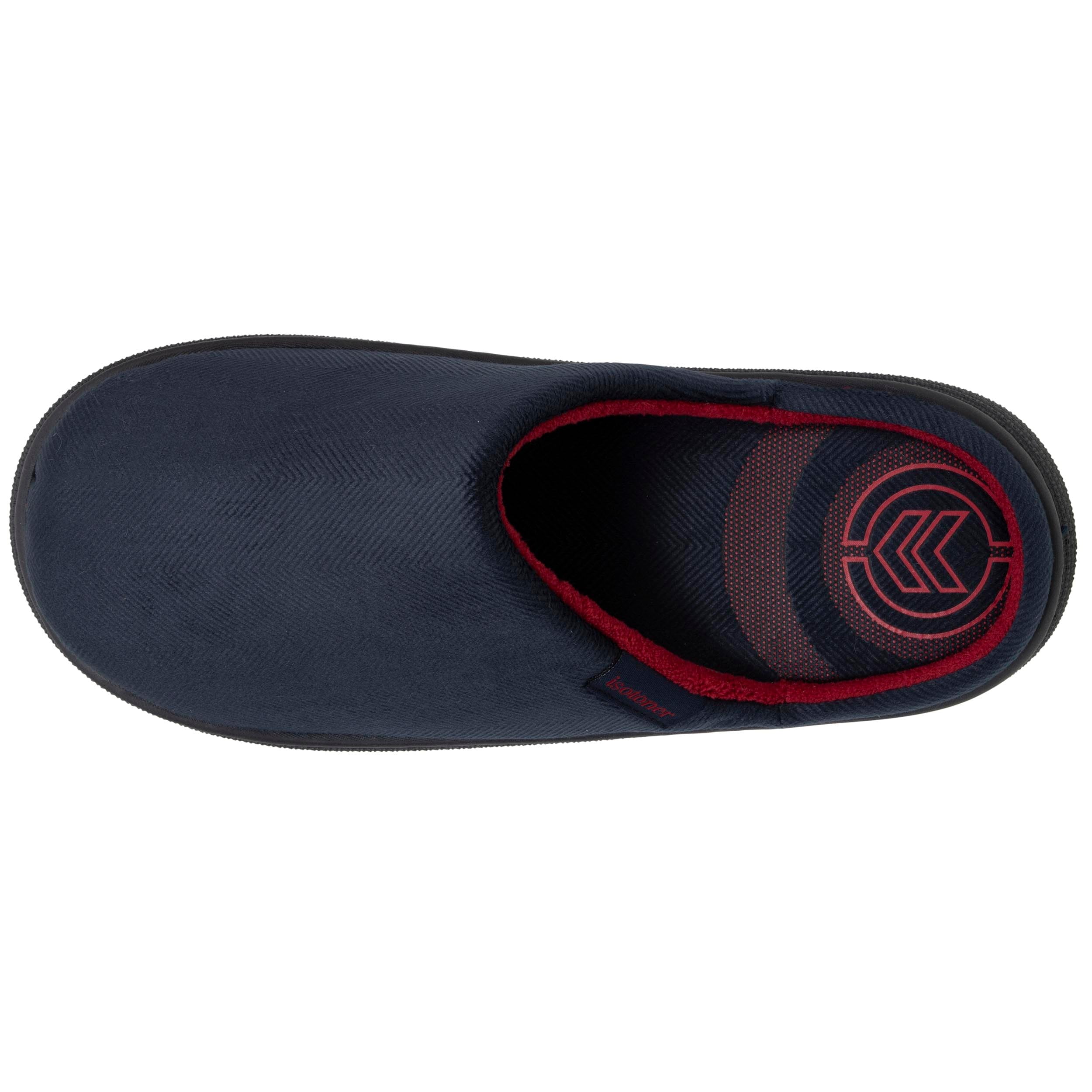 Isotoner Chaussons pantoufles Mules homme semelle confort ultra-moelleuse,