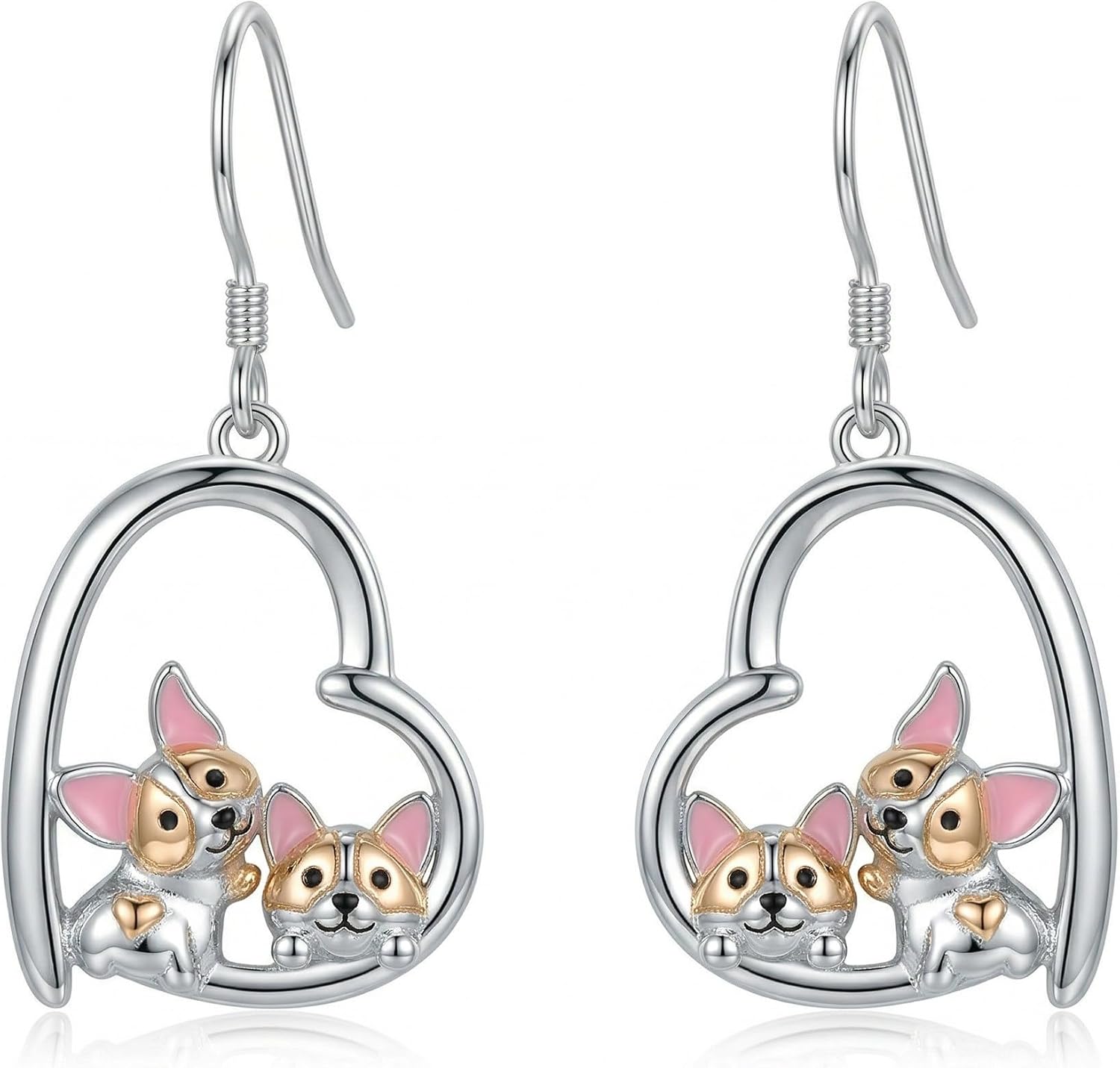 Corgi Earrings 925 Sterling Silver Corgi Jewelry Pet Dog Lovers Gifts for Women