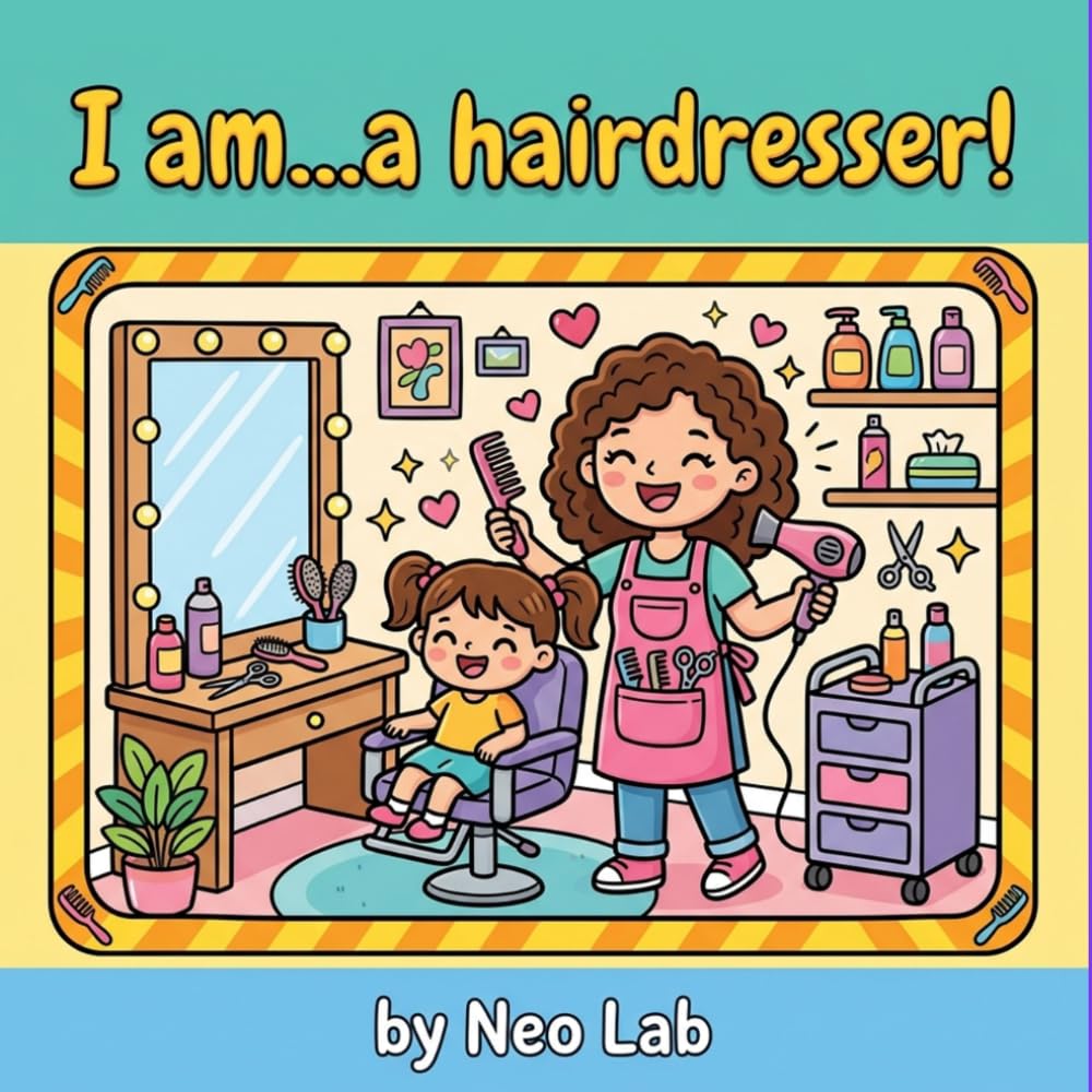 I am...a hairdresser!: A Day at the Hair Salon: A Fun Coloring Adventure