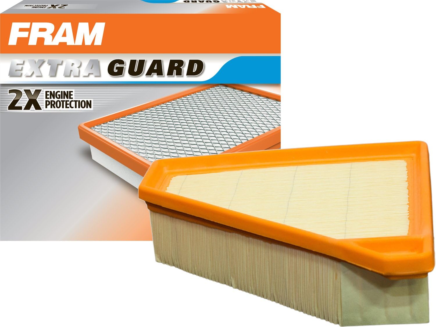 FRAM Extra Guard Engine Air Filter Replacement, Easy Install w/Advanced Engine Protection and Optimal Performance, CA10834 for Select Ford Vehicles