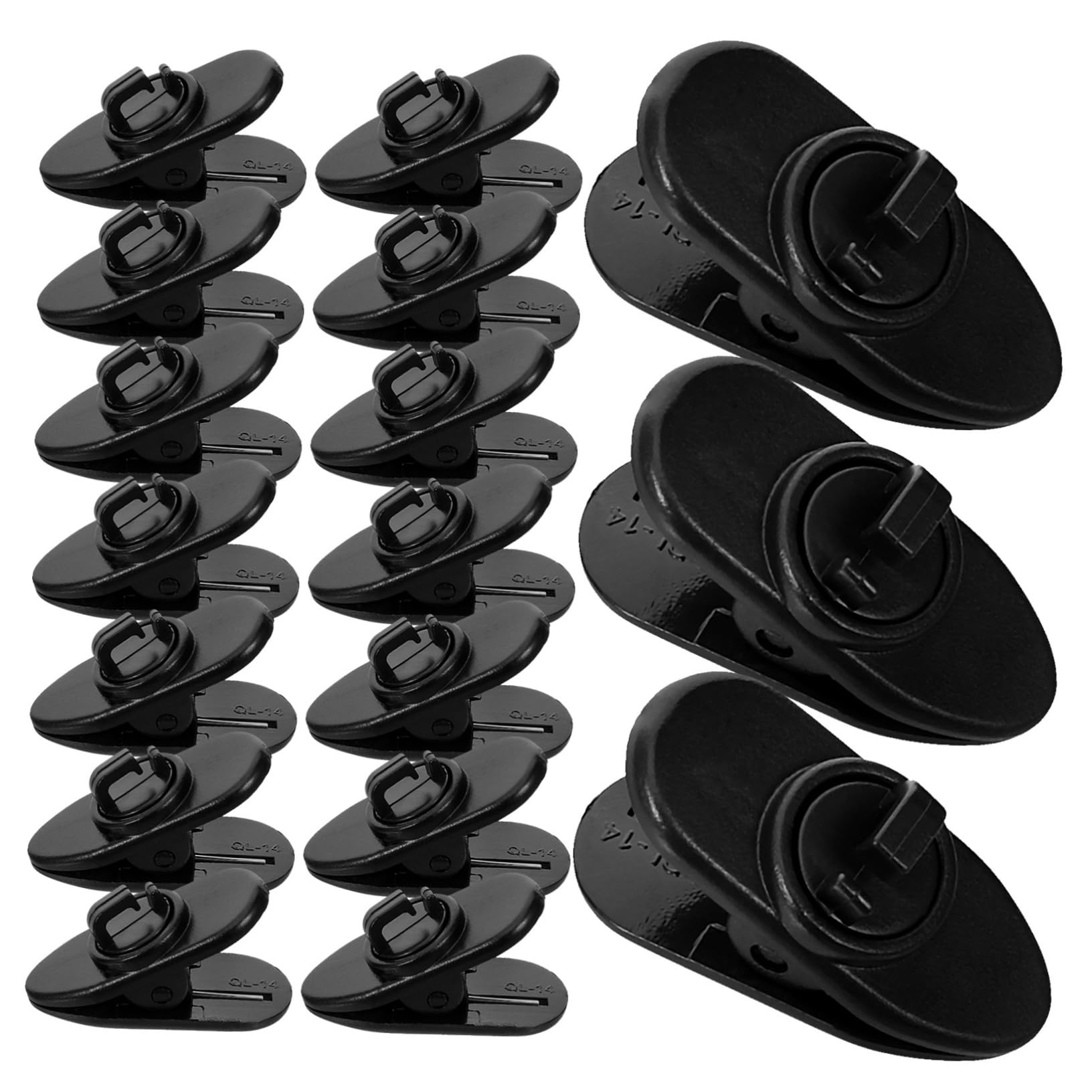 Totority Lapel Microphone Clip Set 30pcs Small Mic Clips Easy to Carry Install for Microphones