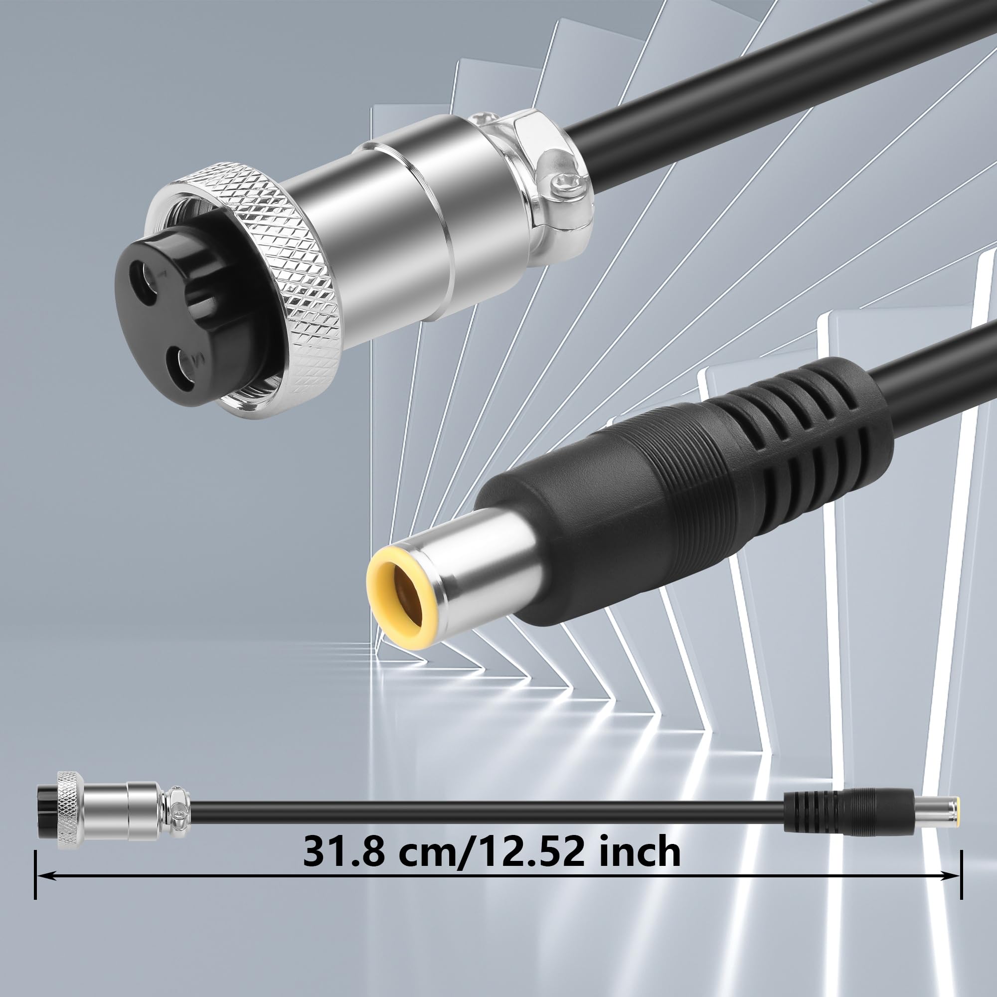 Amazon.com: GINTOOYUN GX20 Aviation Plug to DC7909 Power Cable