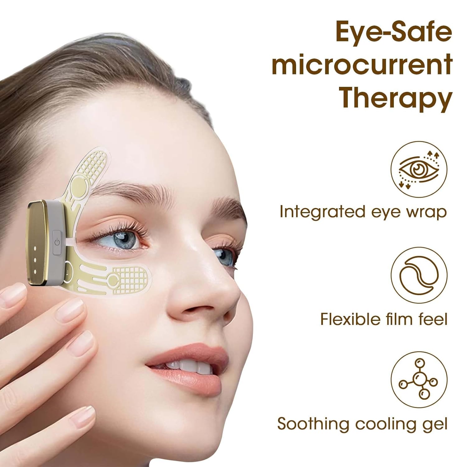 Eye Anti-wrinkle and wrinkle removal Device, Eye Patches with Hydrocolloids Collagen gel, for Dark Circles, Wrinkles & Puffiness & Smile lines