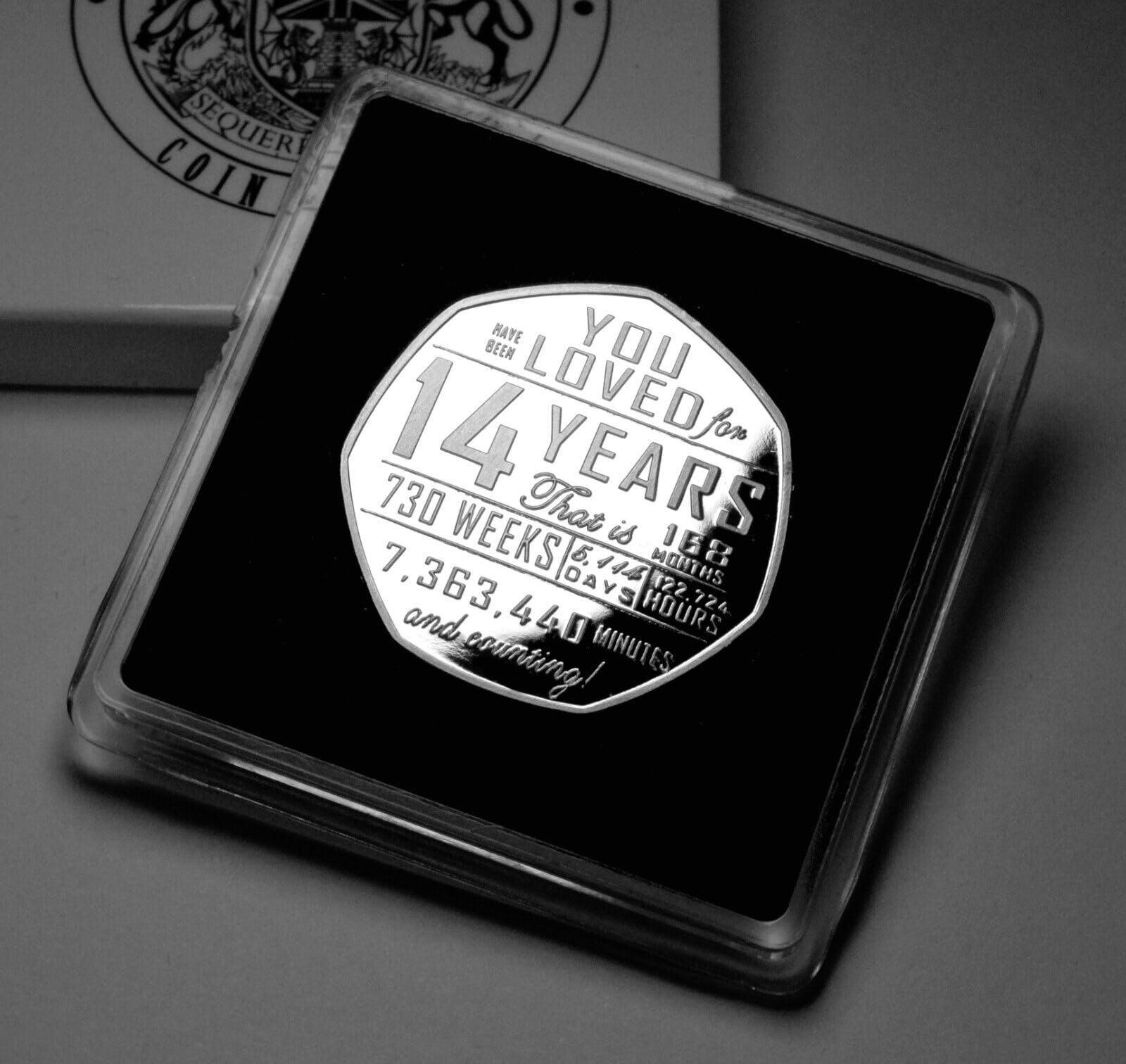 The Commemorative Coin Company 14th Birthday Silver Commemorative in Case. Gift/Present. 14 Years Old Son/Daughter/Grandson/Granddaughter