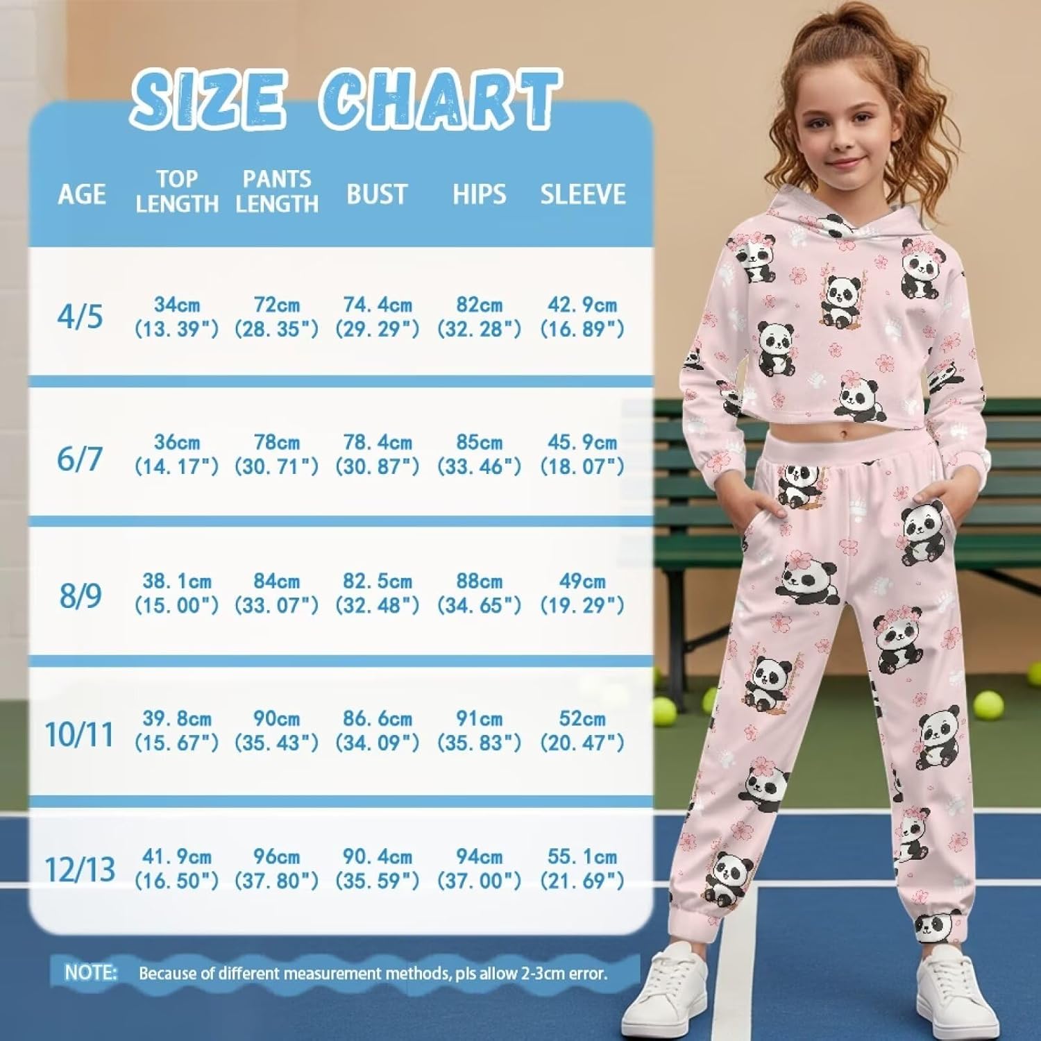 Rnyleeg Cute Girls Long Sleeve Clothes Set Pullover Hoodies for Girls 4-13 Y Soft Girl 2 Piece Outfits Sweatsuit Ropa De NiñA