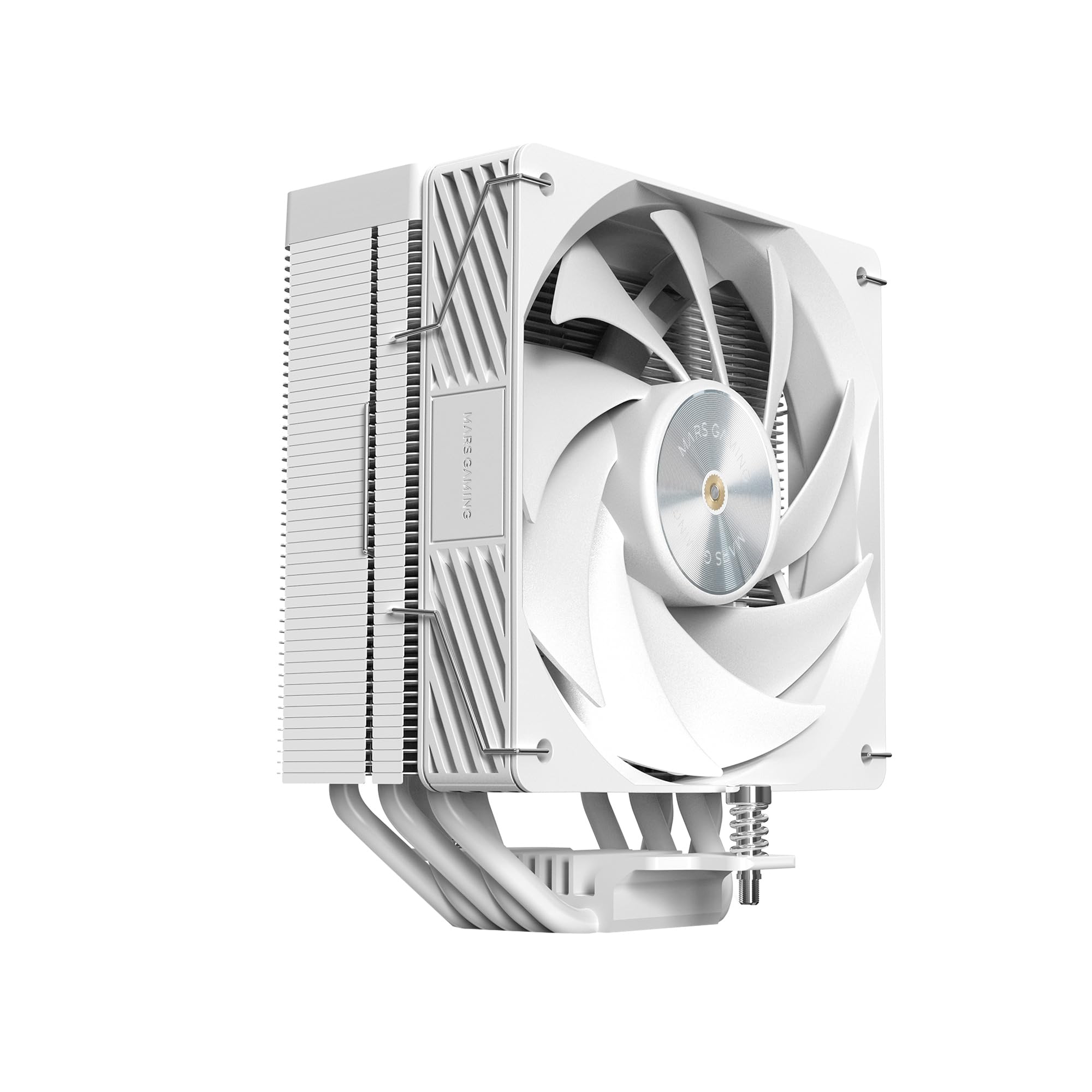 Mars Gaming MCPU-X5, Dissipatore CPU 280W TDP, 5x Heatpipes HCT Nuova Generazione, Ventola PWM SI Extreme-Silent 120mm, Nucleo in Rame Iperbilanciato, Compatibilità Universale Intel e AMD, Bianco
