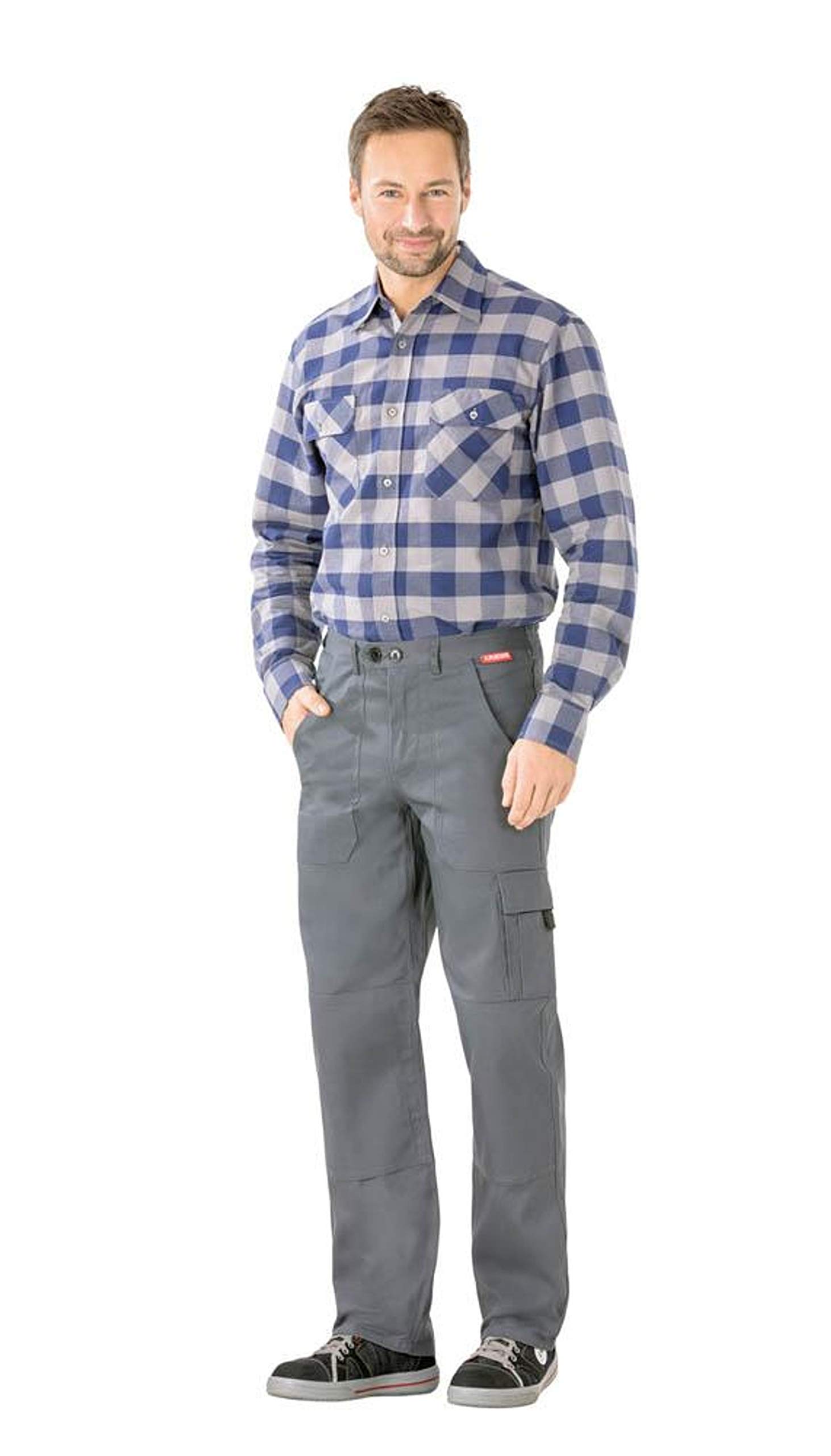 Planam 181024 BW 290 pantalón Cargo, gris, 187027