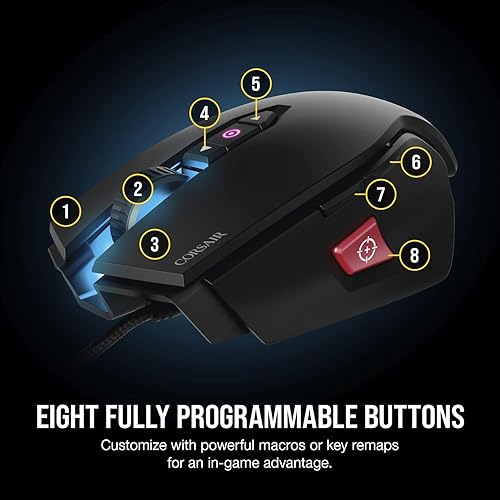 Miniatura 6 de Ratón de juego Lethal Threat Men's Reaper Chopper 36, Negro