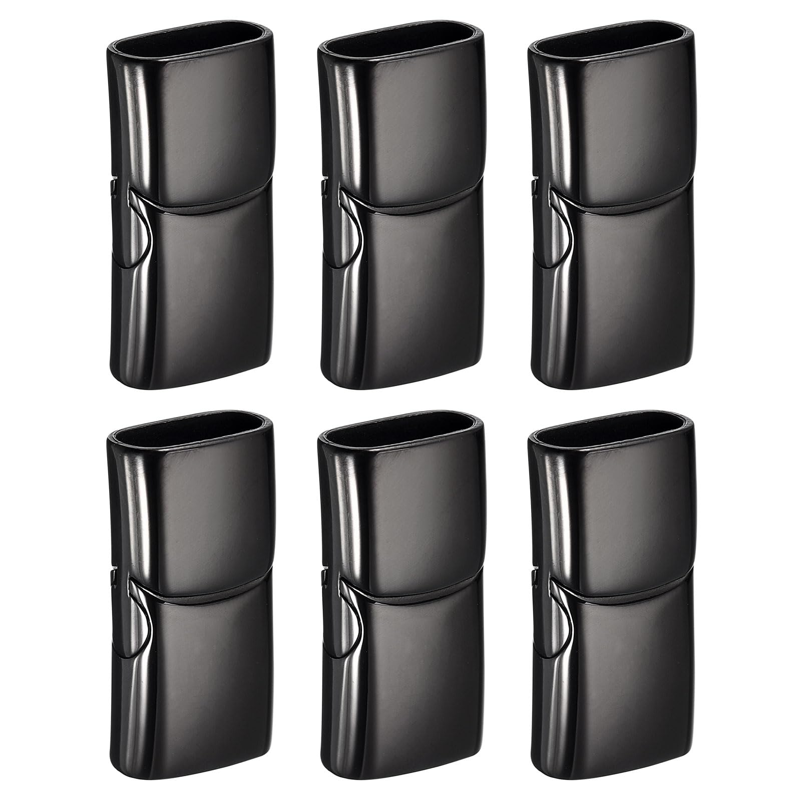 Photo 1 of ***HAVE TO SLIDE EACH ON VERTICALLY UP AND DOWN***
uxcell 6Pcs 10mmx5mm Flat Leather Clasps, Jewelry Bracelet Clasps Flat Closure End Caps for Jewelry Bracelet Craft Making Supplies DIY, Black