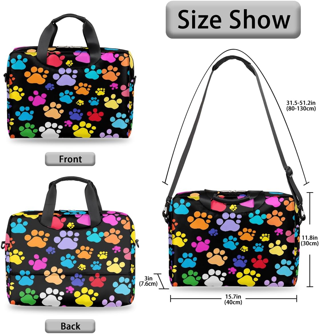 Laptop Shoulder Bag Portable Laptop Sleeve Case for 14/15.6/16in Notebook Computer Messenger Bag Women Men Briefcase