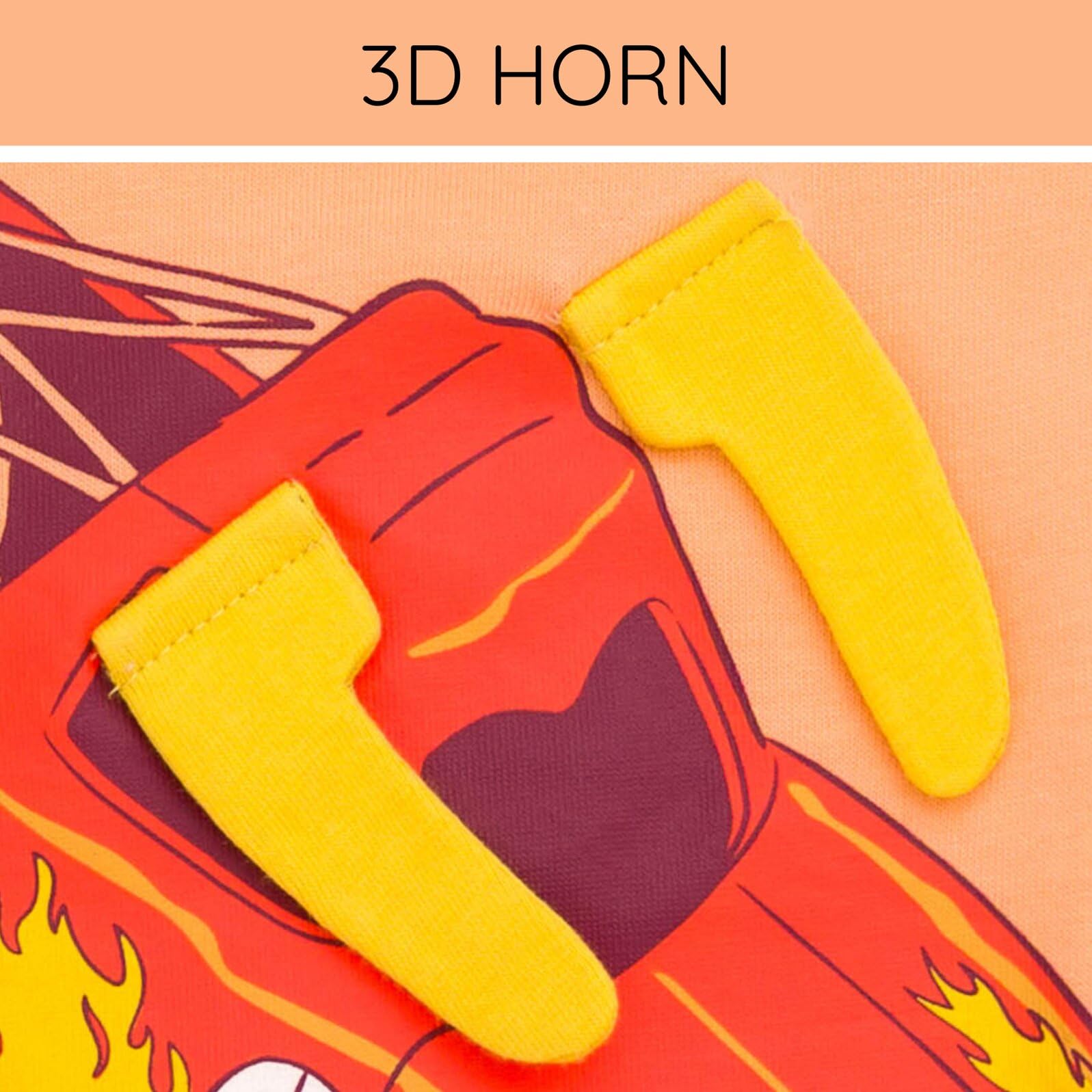 Monster Jam - Camiseta de manga corta para niños (3D, 3D) | 100% algodón, cuello redondo acanalado, jersey de punto suave, lavable a máquina