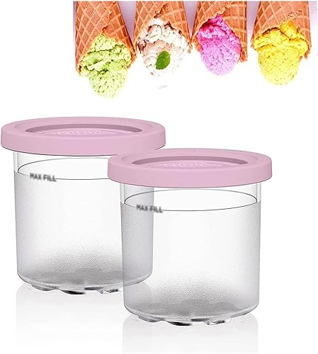 UNDR 246 pintas Creami Deluxe, para máquina de helados Ninja Creami, 16 onzas, reutilizables, a prueba de hojas para máquina de helados serie NC301