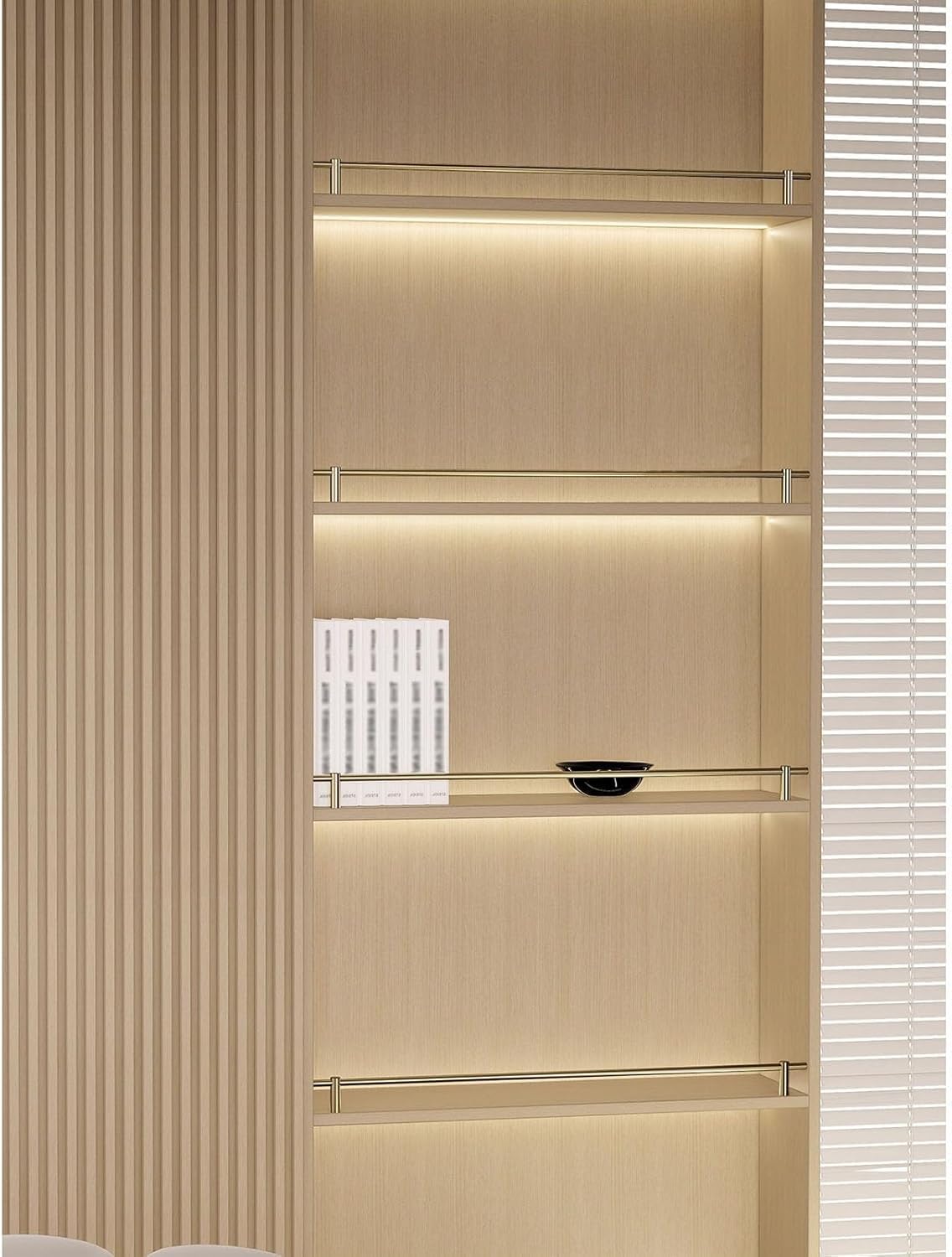 D Gallery Shelf Ra - Confezione da 6 protezioni anti-caduta per vetrine e librerie, aste per mensole sicure