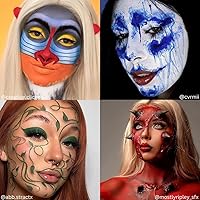 Vista 2 de Mehron Makeup Paradise Makeup FX 8 Color Basic Palette Magnetic Refillable Body Paint & Face Paint Palette Professional & Water Activated