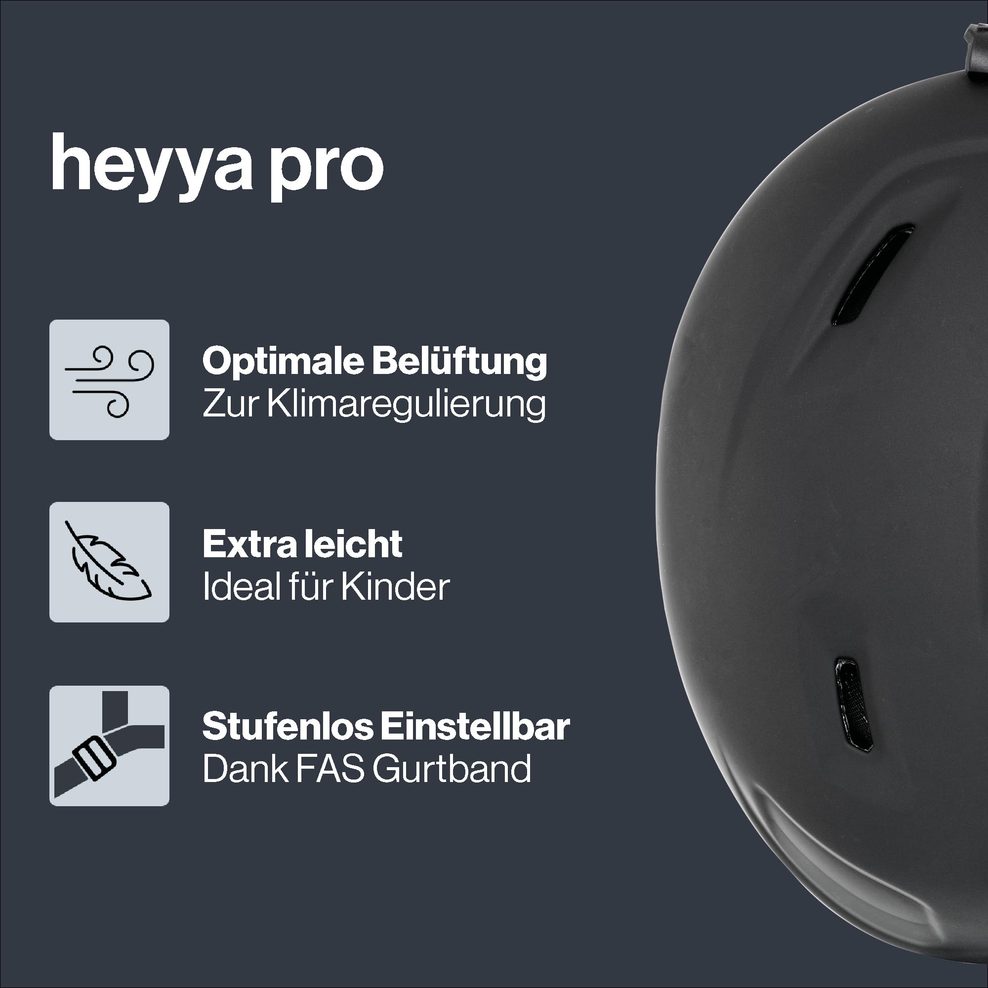 uvex heyya pro - extrem Leichter, sicherer Skihelm mit individueller Größeneinstellung für Kinder