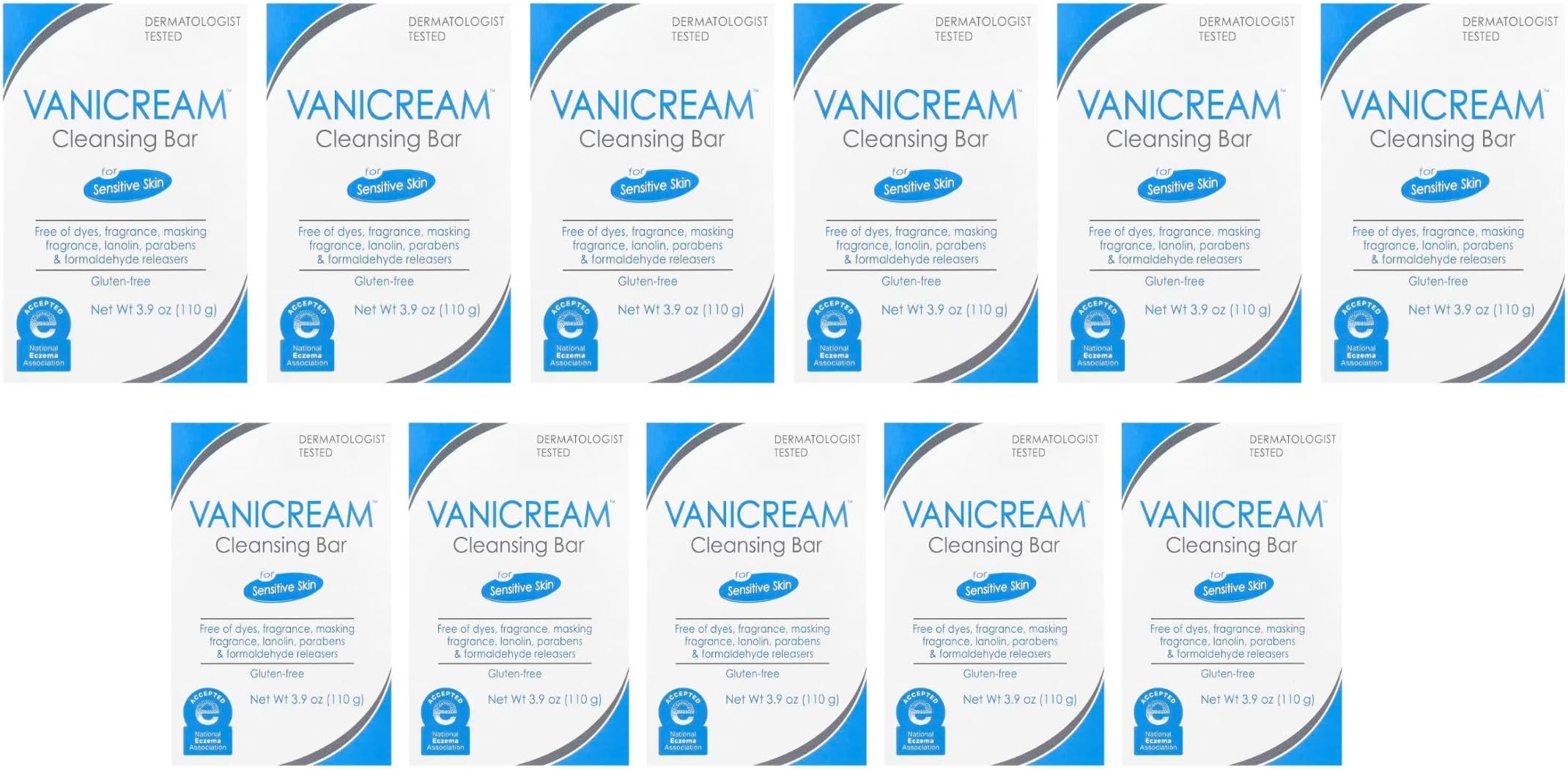 Cleansing Bar for Sensitive Skin 3.90 oz (Pack of 11)