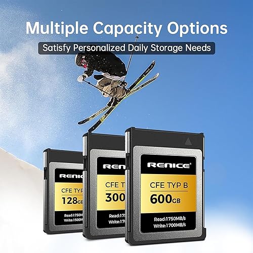 Miniatura 9 de Tarjeta de memoria CFexpress tipo B de 128 GB, lectura continua de hasta 1750 MB  s hasta 1500 MB  s de escritura RAW 8K HD Video - para cámaras de