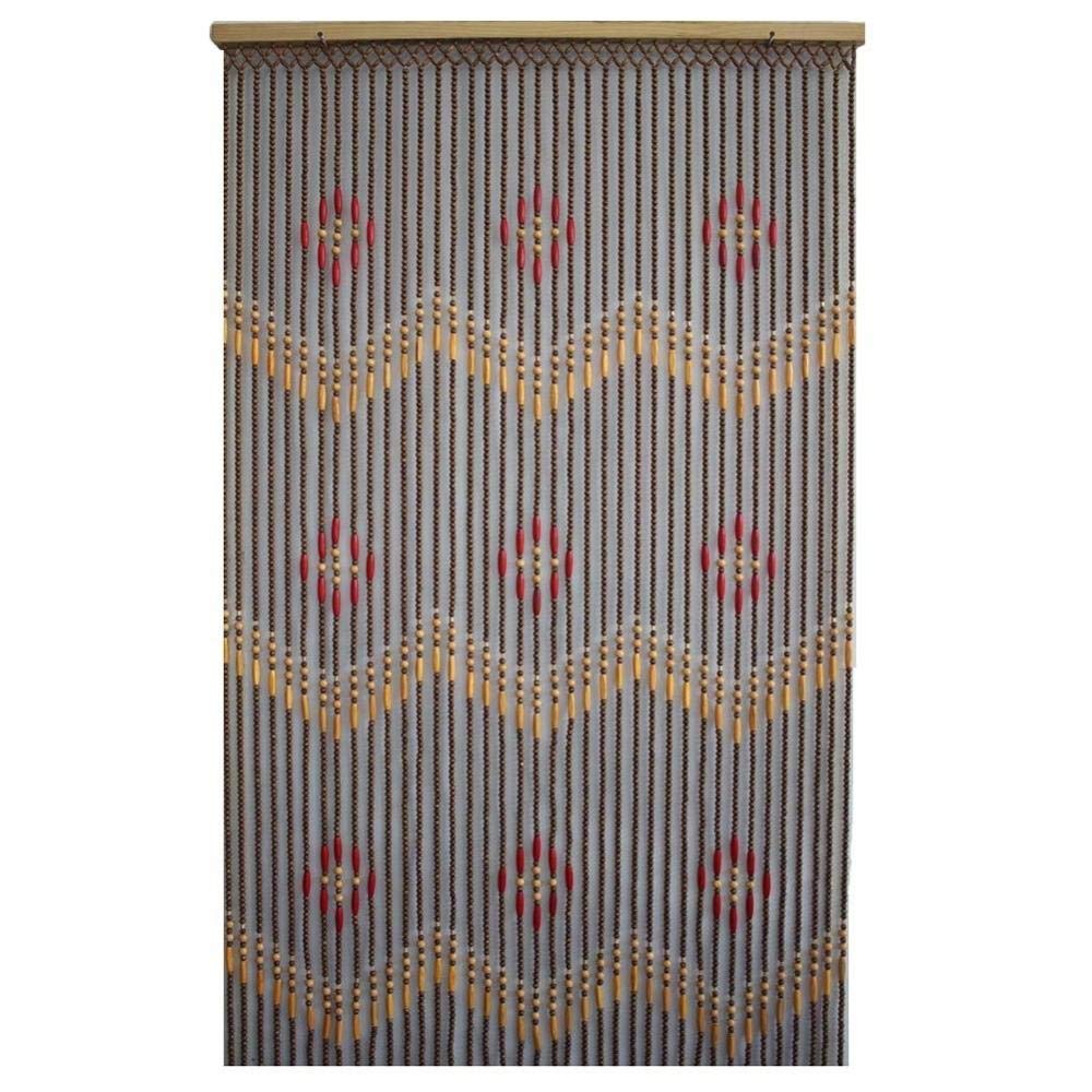 Rideau perlé de séparation de pièce panneau de cordes de style rustique
