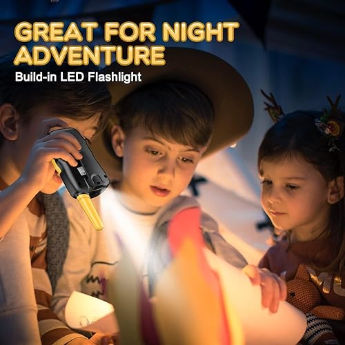 Miniatura 5 de Selieve - Juguetes para niños de 4 a 14 años, walkie talkies para niños de 22 canales, juguete de radio de 2 vías con linterna LCD retroiluminada