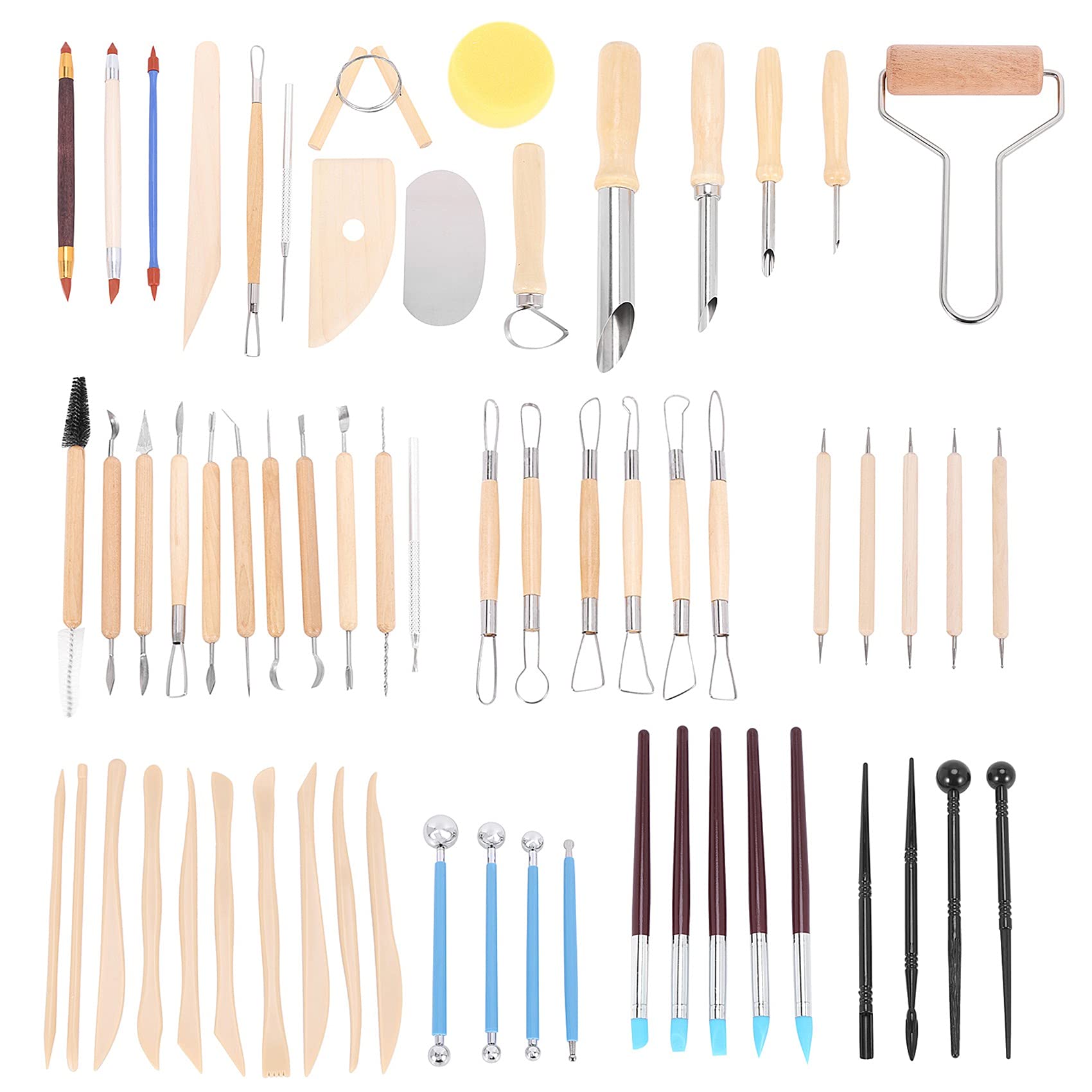 Outils argile pour sculpter la céramique sans effort Lot de 61 accessoires