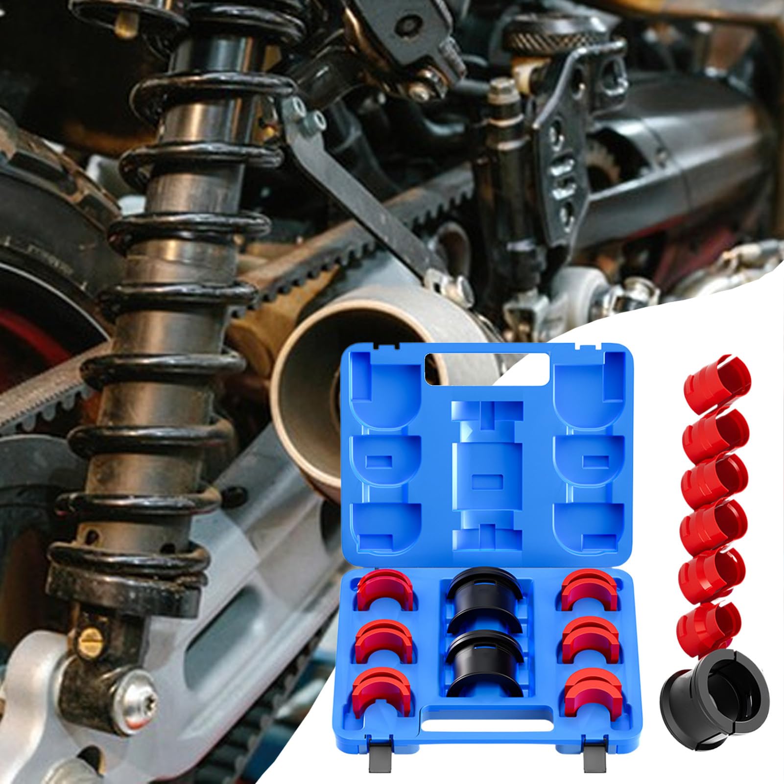Attrezzo Per Guarnizioni Set Rimozione Tenute Ammortizzatori | Attrezzatura Antiscivolo per Ammortizzatori e Guarnizioni Olio Per Manutenzione Moto Offroad Garage Officina Casa