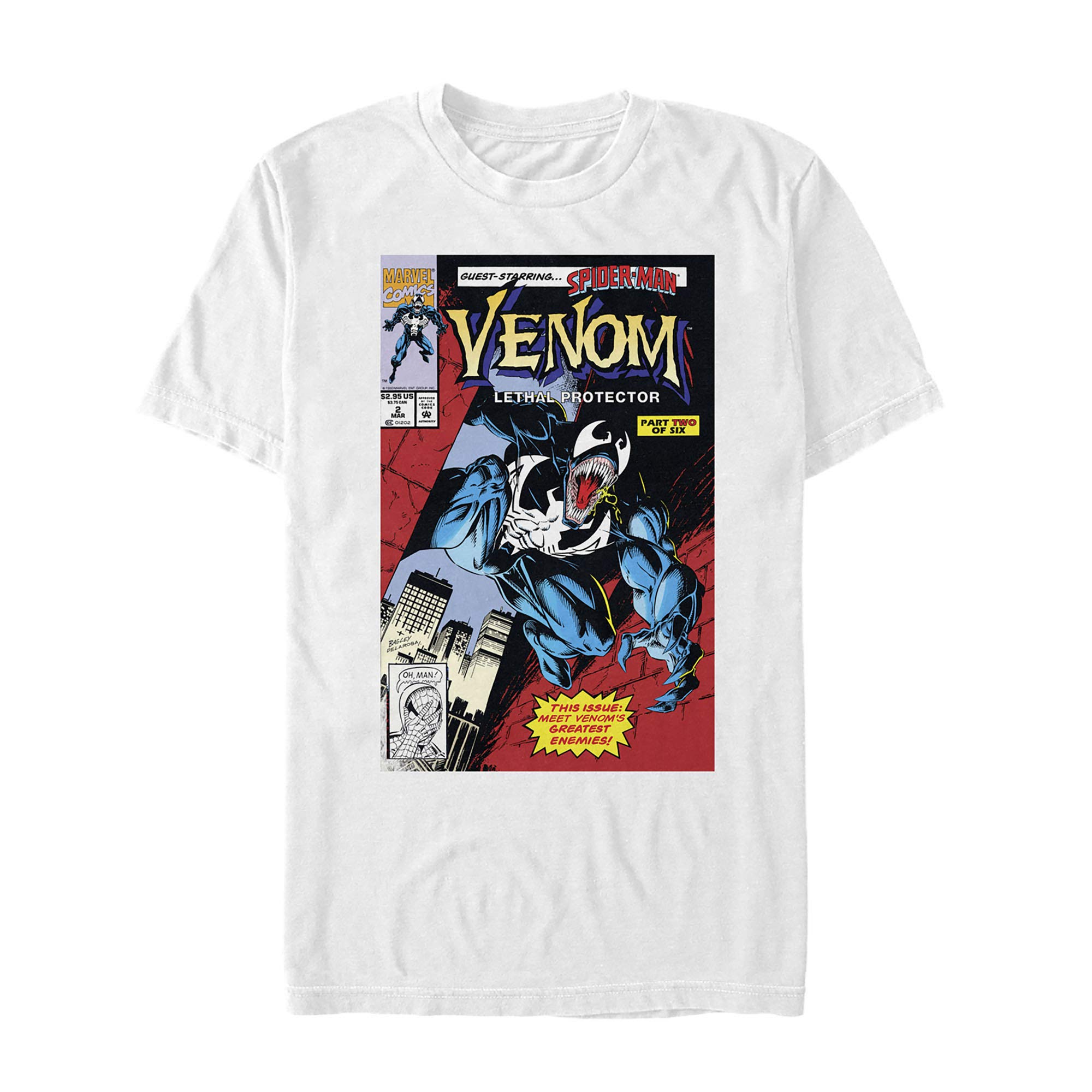 Venom T-shirt Marvel homme vêtement noir imprimé Lethal Protector comics - 4