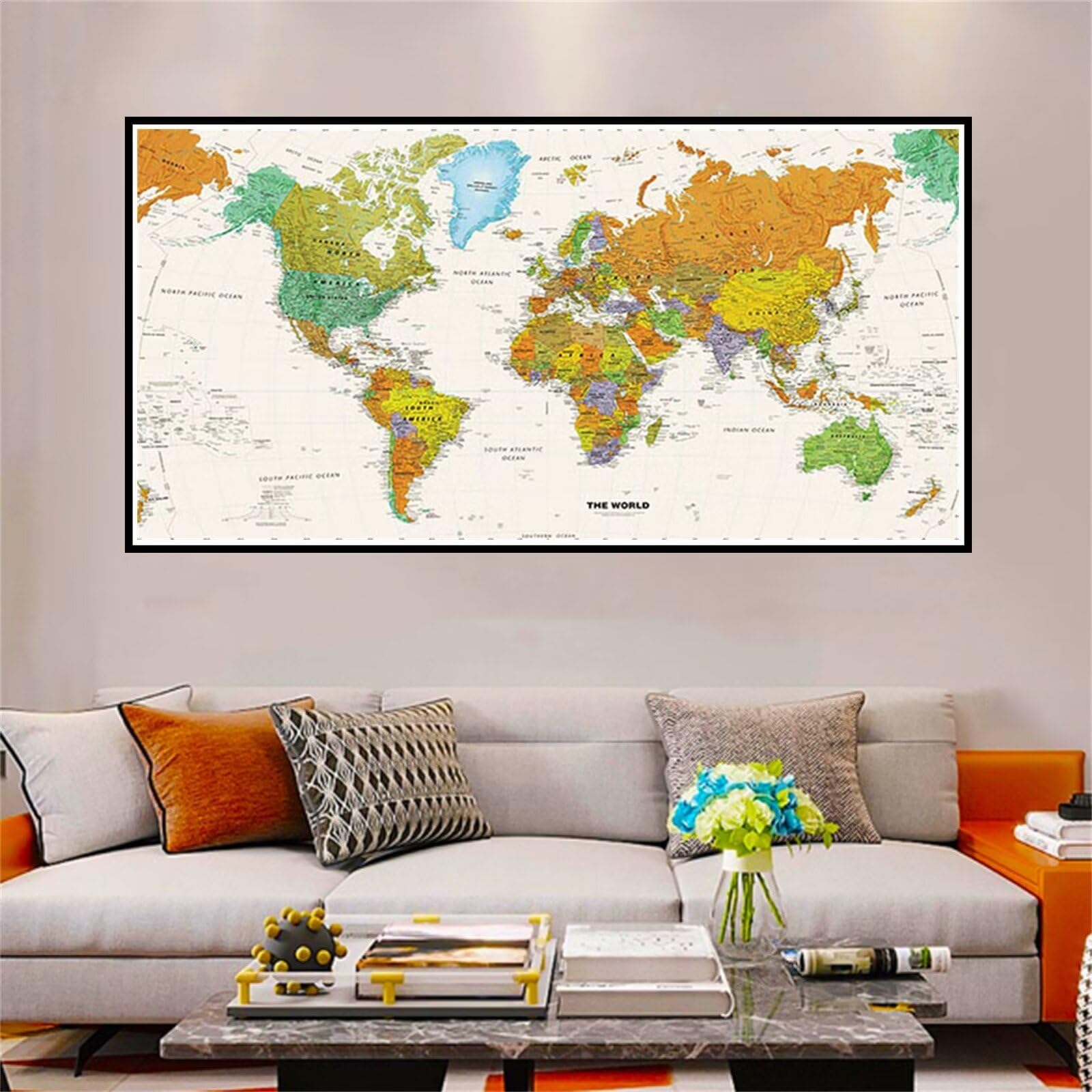 YF-5015 sceneria, duże zestawy artystyczne z diamentami 5D dla dorosłych, pełne okrągłe wiertło, kryształ górski, haft krzyżykowy, zestawy sztuki z akcesoriami, do dekoracji ścian domu, mapa świata
