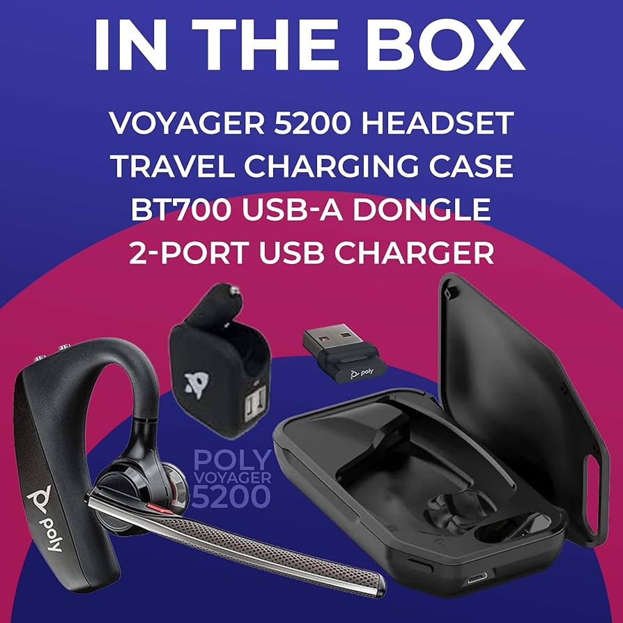 Plantronics Poly Voyager 5200 UC High-Performance Bluetooth