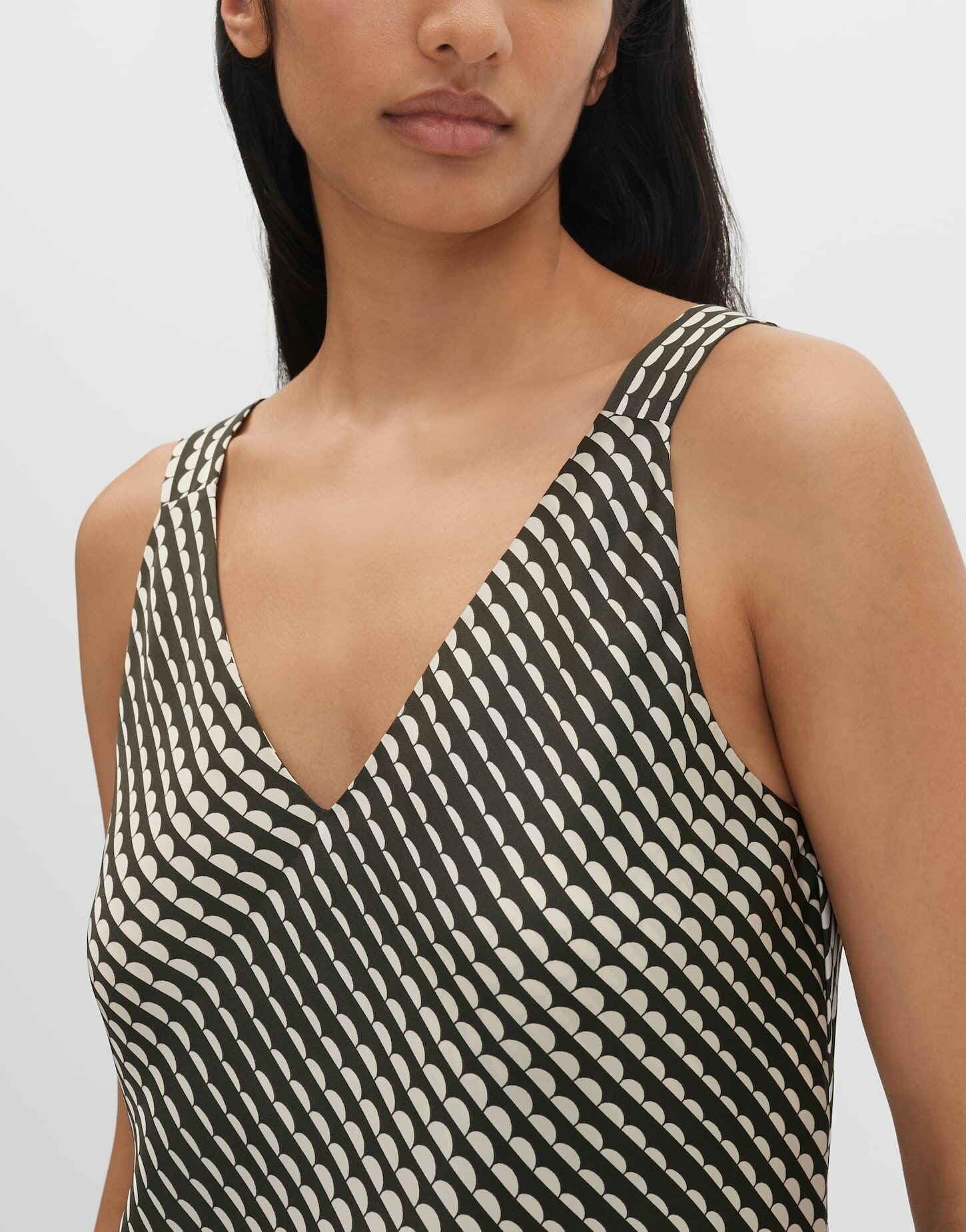 someday Damen Midikleid | Schimmerndes Slip Dress in A-Linie