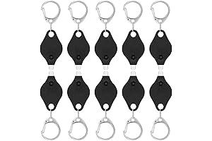 RISEMART Mini LED Keychain Flashlight, Pack of 10